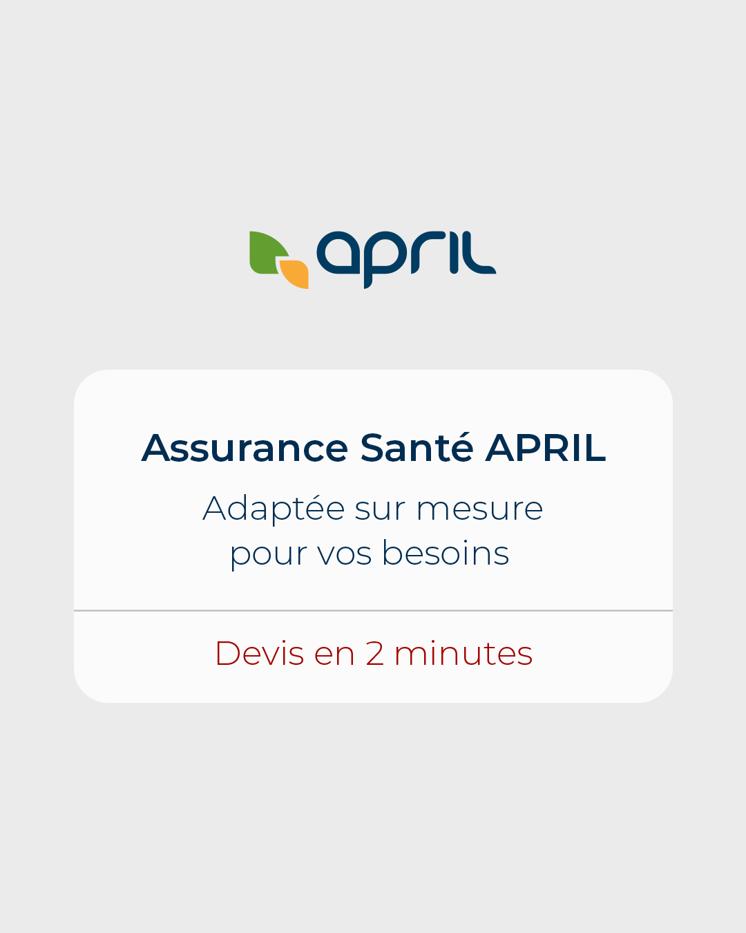 APRIL Facebook ad