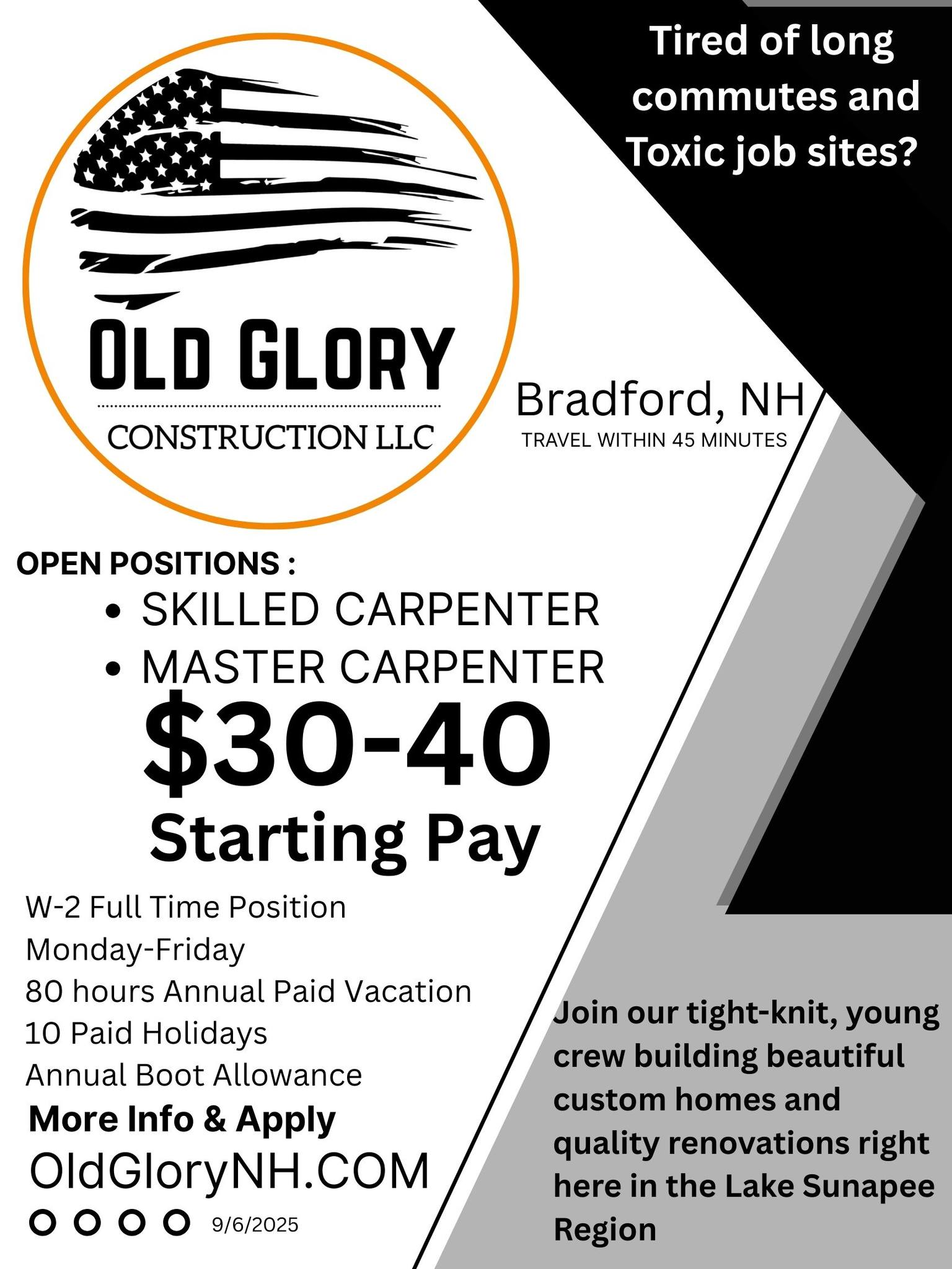 Old Glory Construction LLC Facebook ad: Home Renovation | Old Glory Construction LLC | Warner
