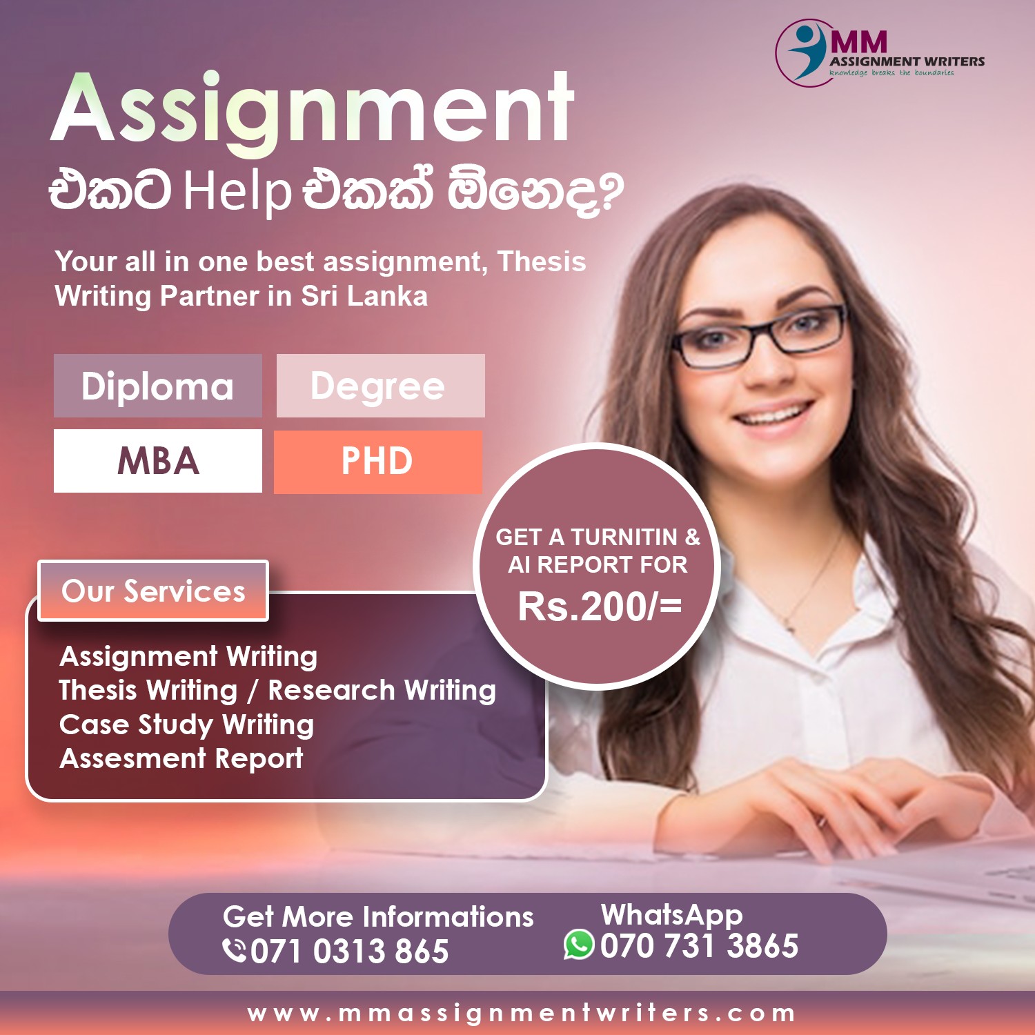 Prowrite Assignment Writers Facebook ad: Struggling with assignments?