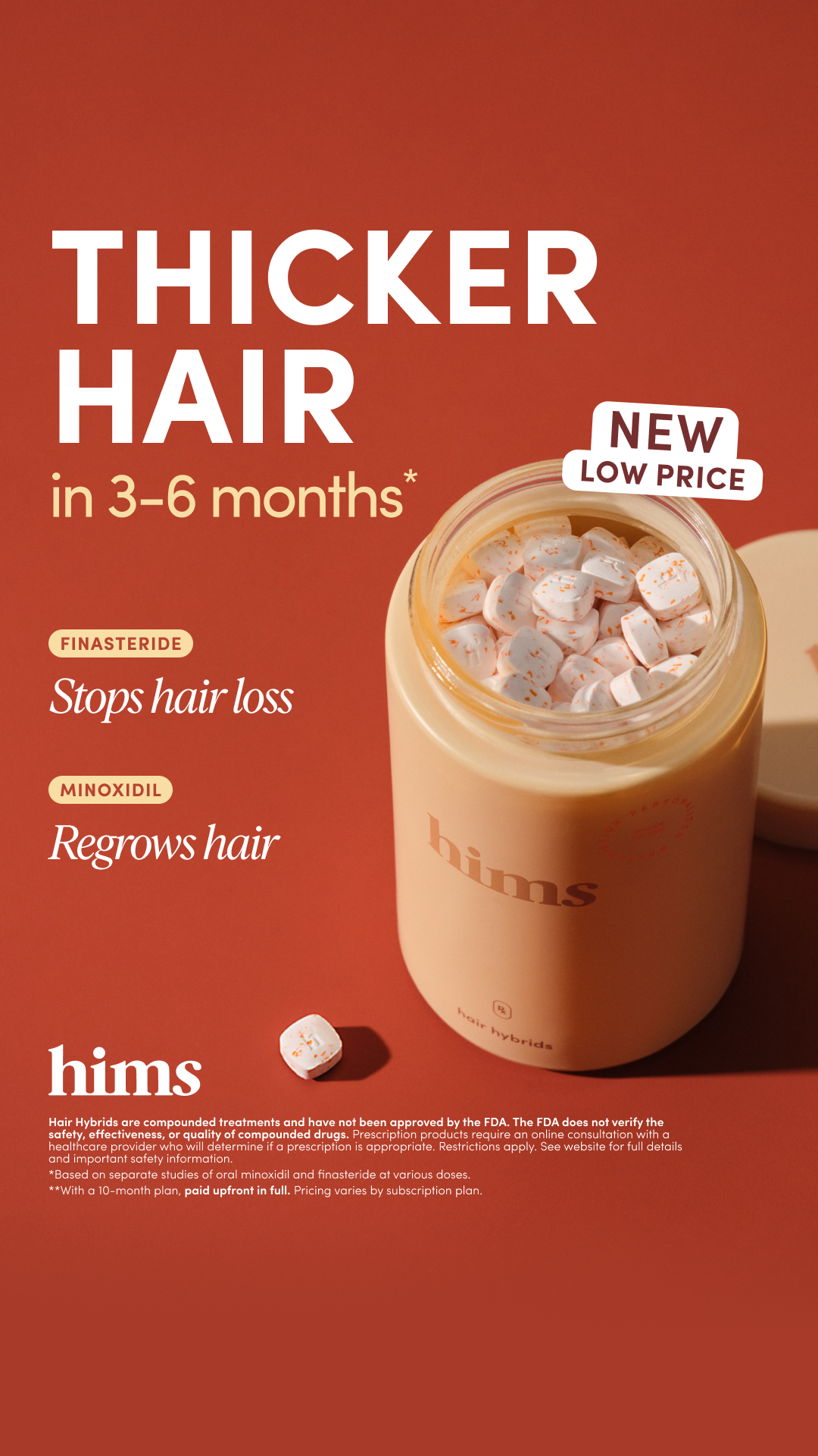 hims Facebook ad: Start My Hair Quiz