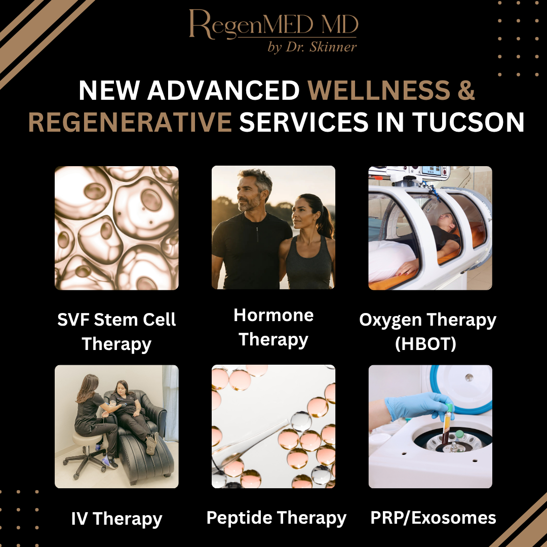 RegenMed MD by Dr. Skinner Facebook ad: New Services Tucson