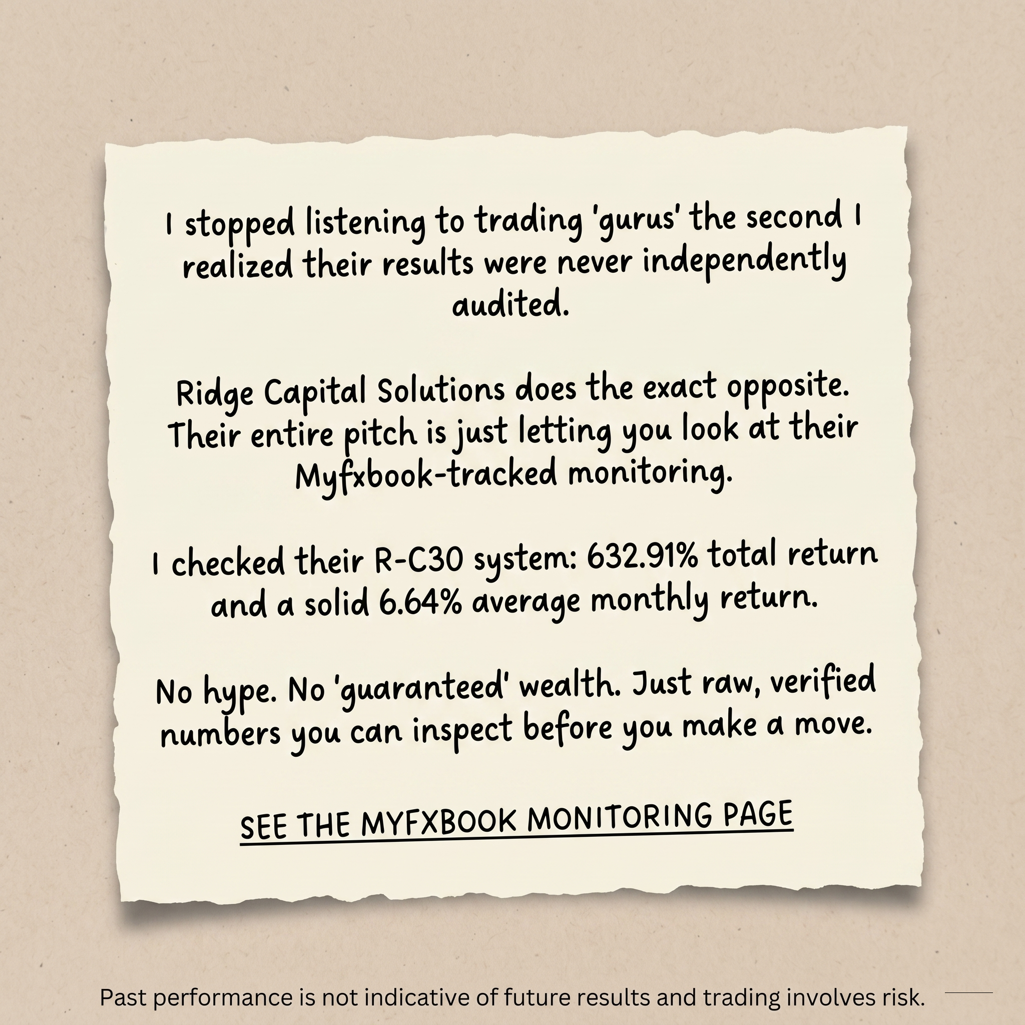 Ridge Capital Solutions Facebook ad