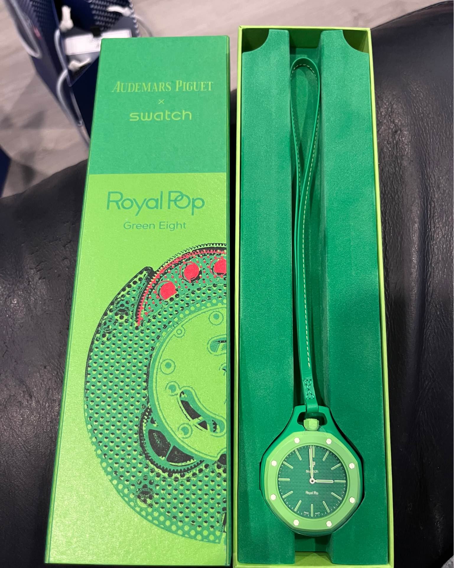 Anthony Morris Facebook ad: Audemars Piguet AP X Swatch Bioceramic Royal Pop ‘Green…