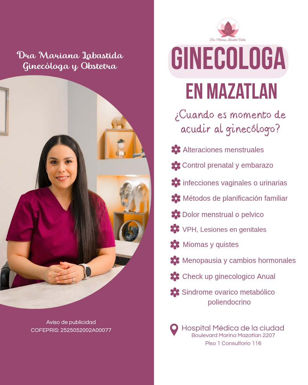 Gine Mariana Labastida Facebook ad: Cuidar tu salud es una decisión que comienza…