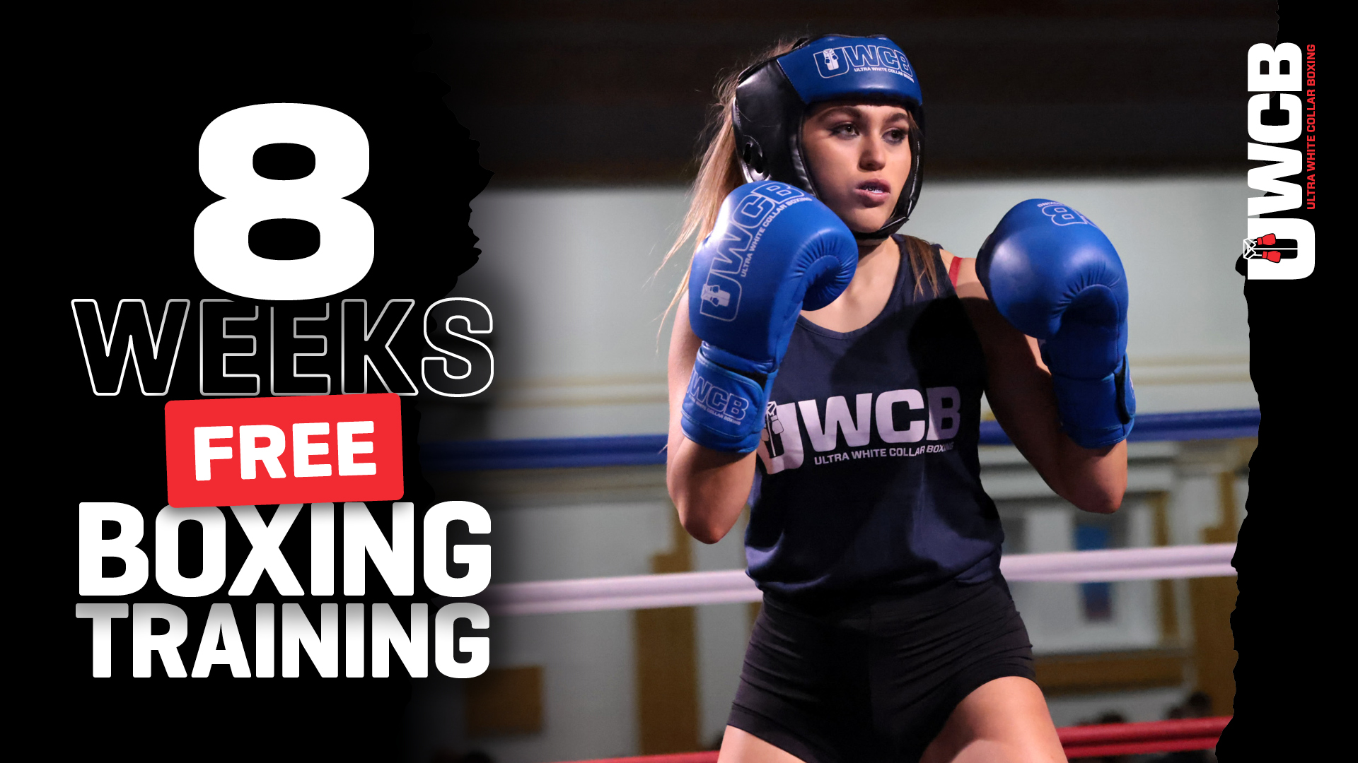 Ultra White Collar Boxing Facebook ad