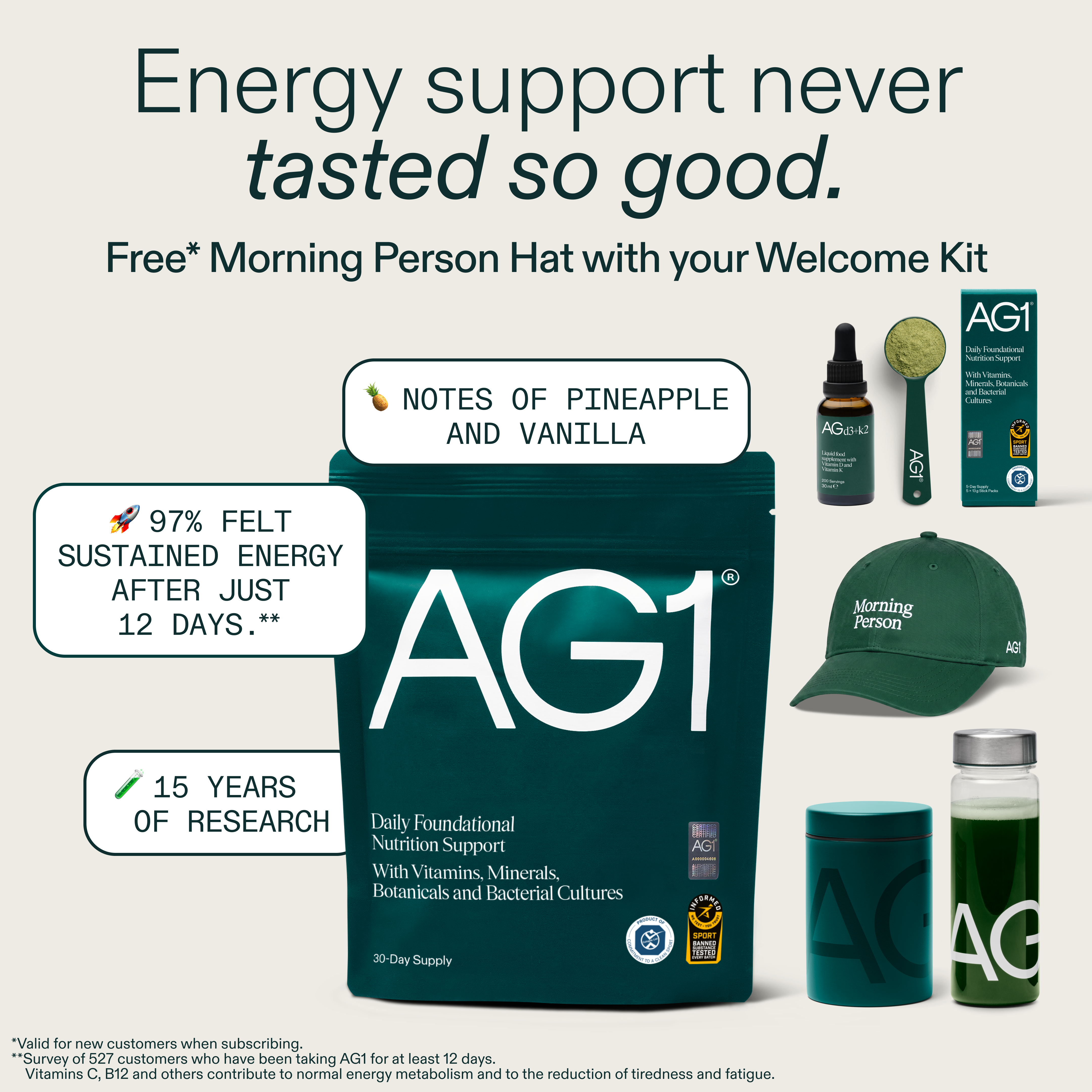 AG1 by Athletic Greens Facebook ad