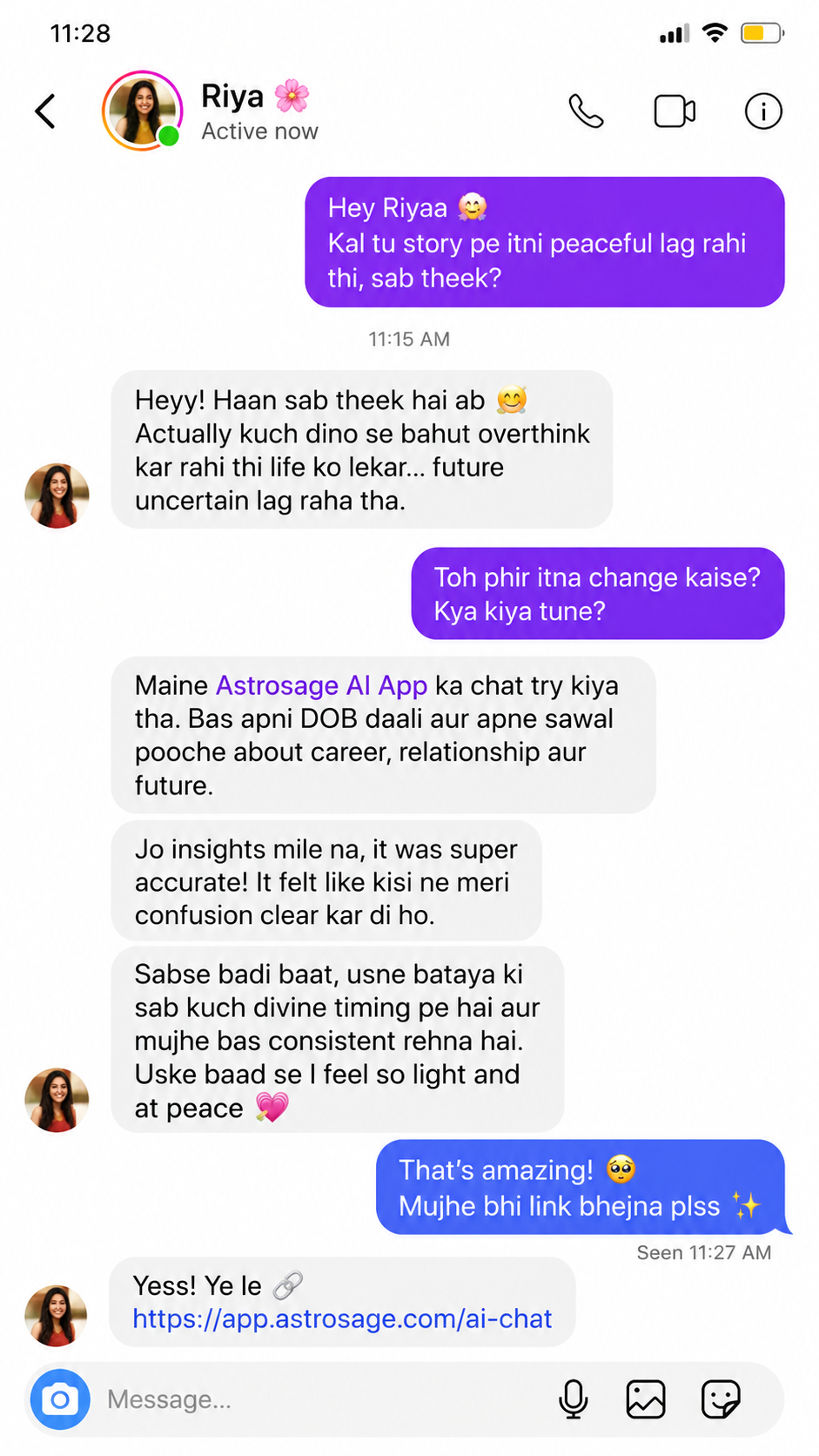 AstroSage AI Facebook ad