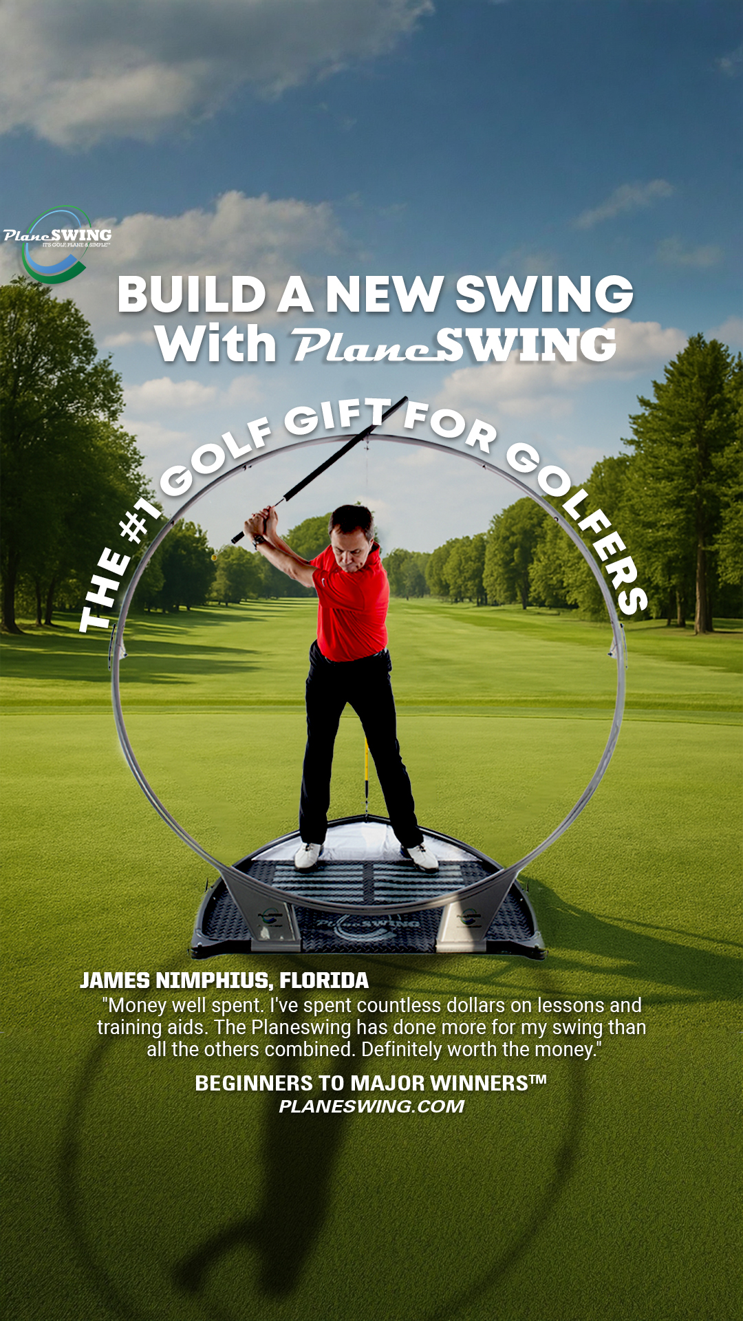 Plane Swing Golf Swing Trainer Facebook ad