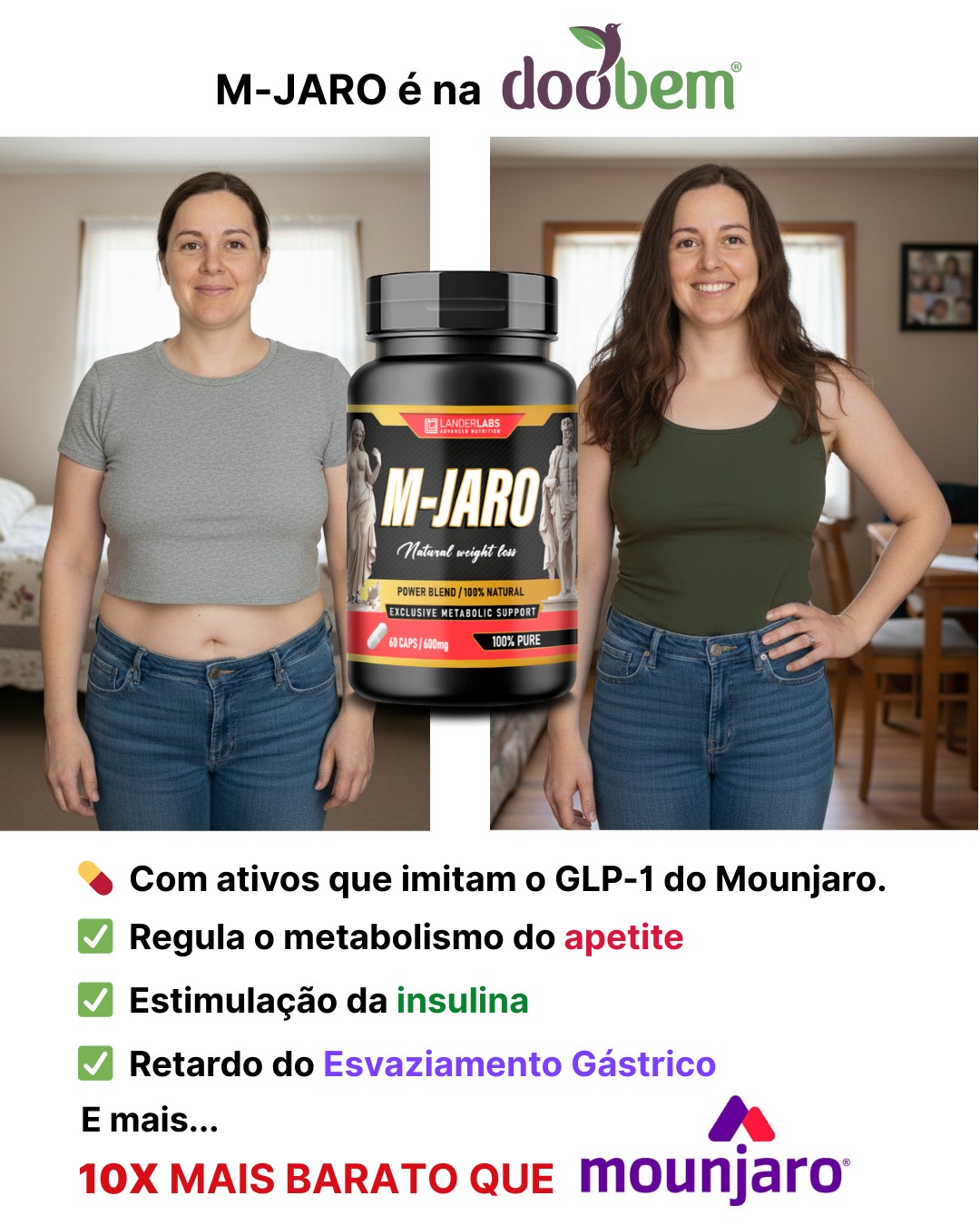 doobem - saudáveis e naturais Facebook ad: Alternativa saudável do MOUNJARO para emagrecer, mas