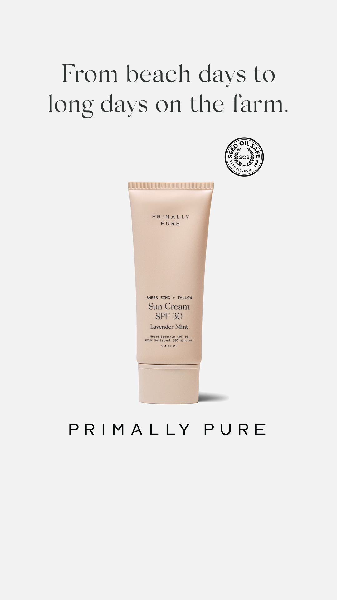 Primally Pure Skincare Facebook ad