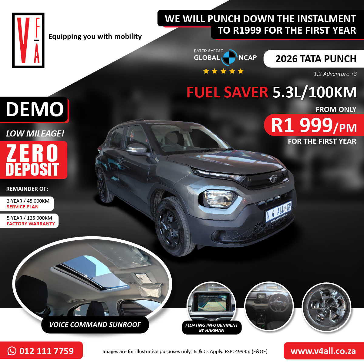 Vehicles For All Facebook ad: TATA Punch 1.2 Adventure +S Demo Special