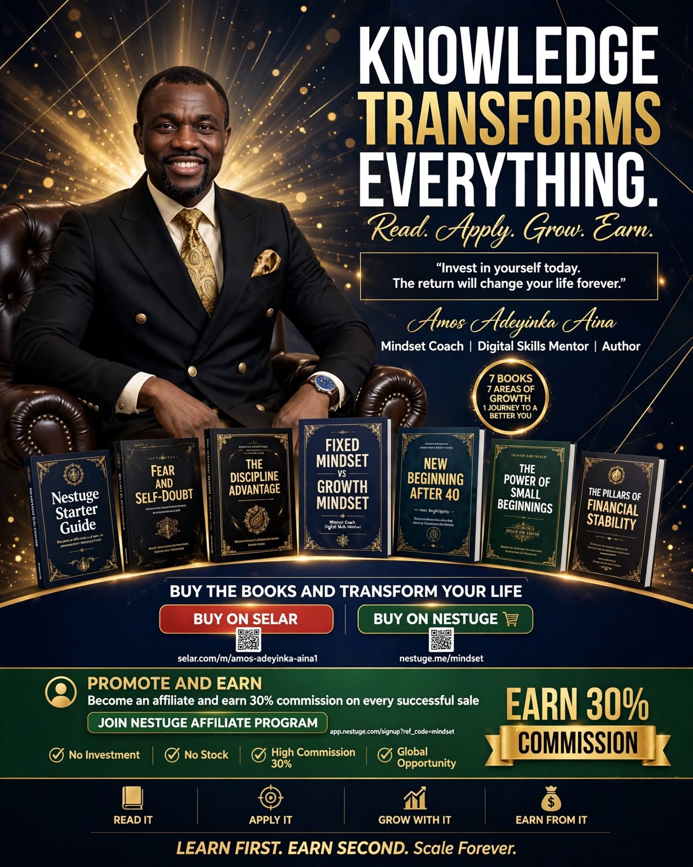 Digital skills monetisation hub Facebook ad: Knowledge Transforms Ever