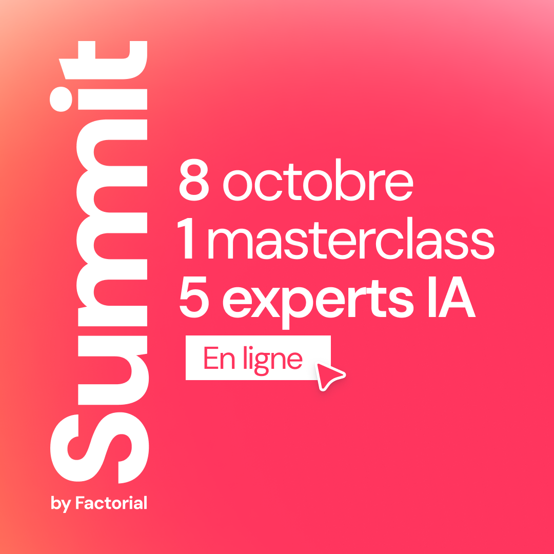 Factorial FR Facebook ad: Factorial Summit: l’événement IA à ne pas manquer