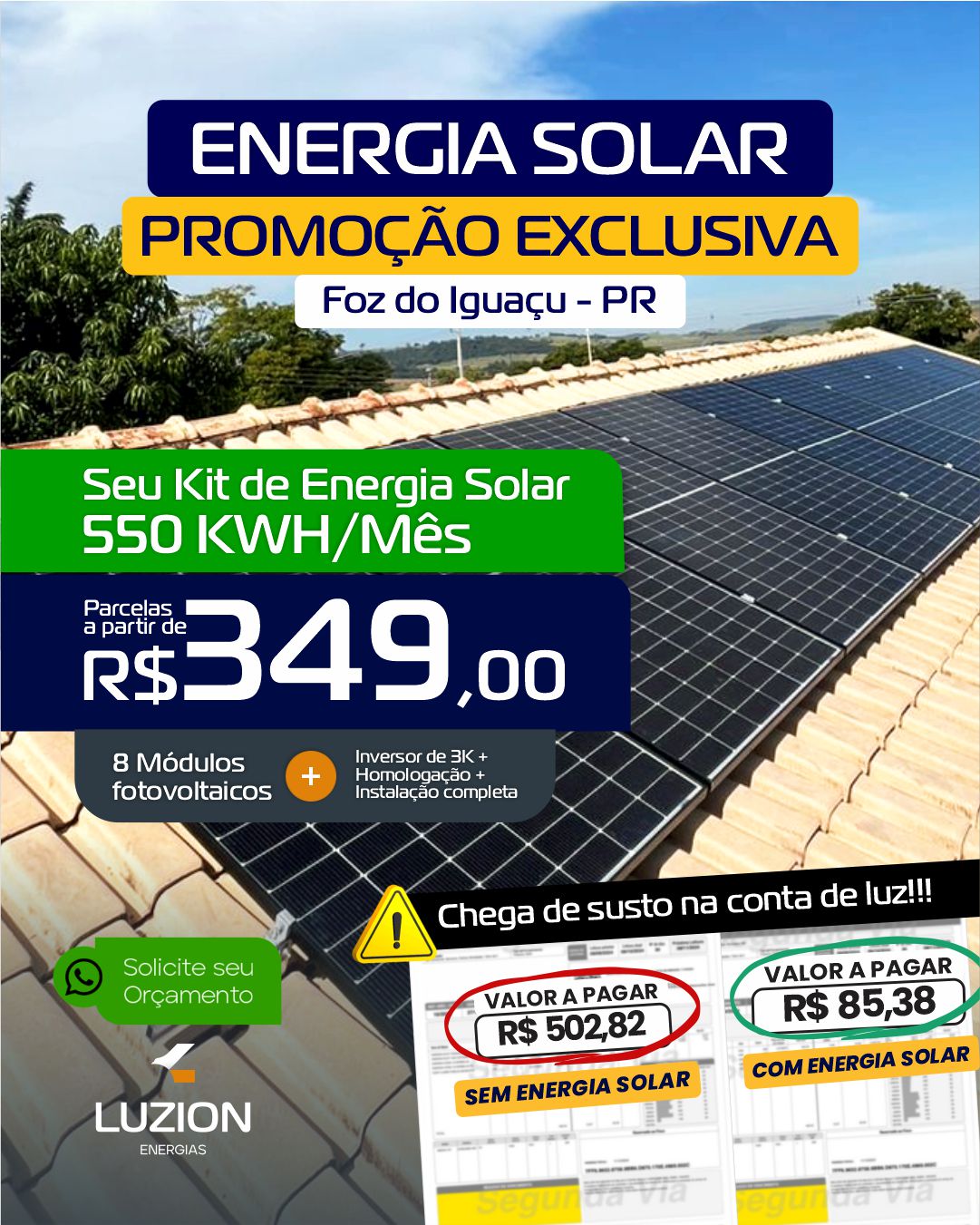 Luzion Energias Facebook ad