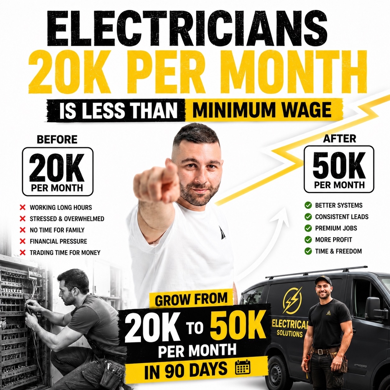 7 Figure Sparky Facebook ad: Scale To $2,500/Day Per Truck in 30 Days