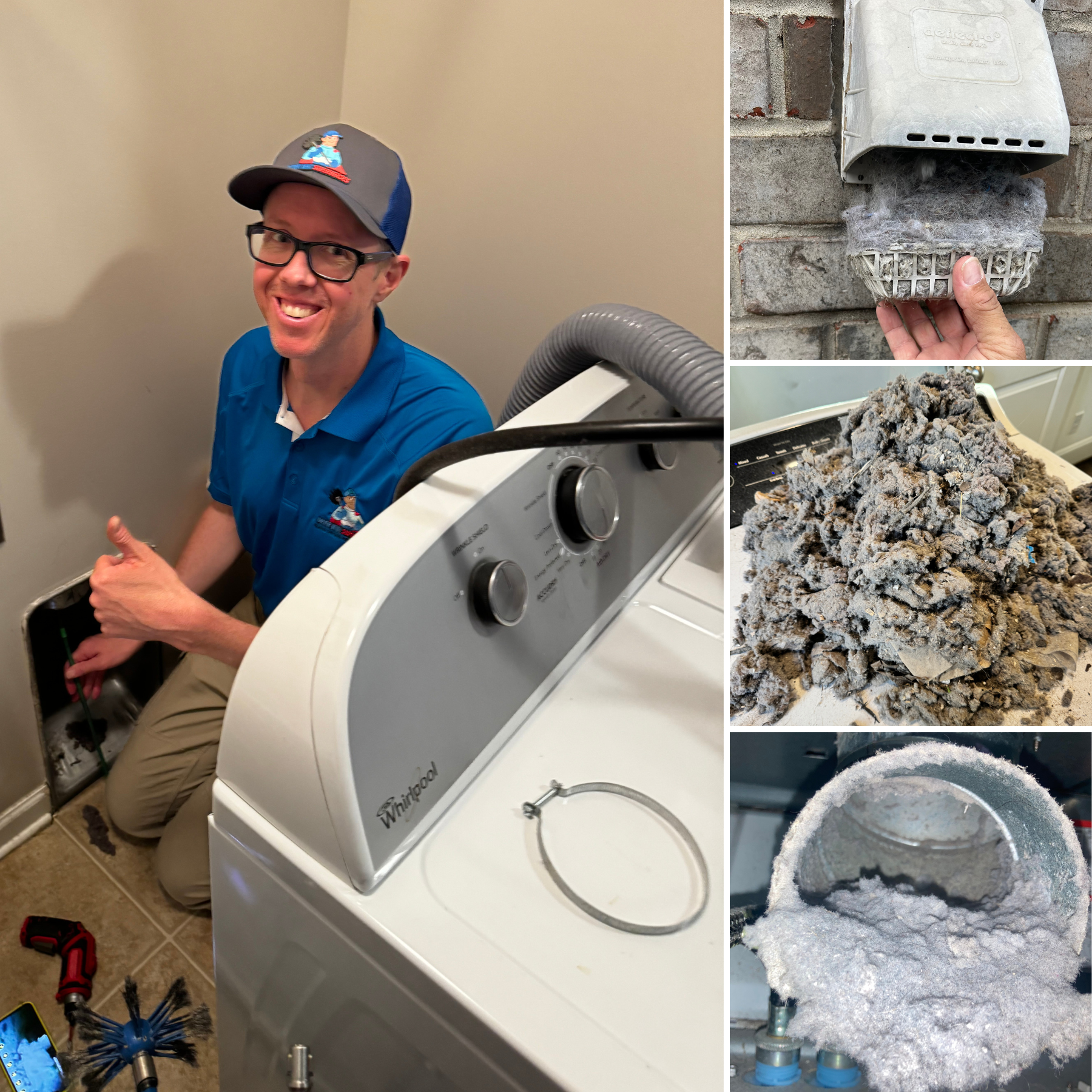 Dryer Vent Superheroes of Indianapolis Facebook ad: Schedule Your Dryer Vent Cleaning!