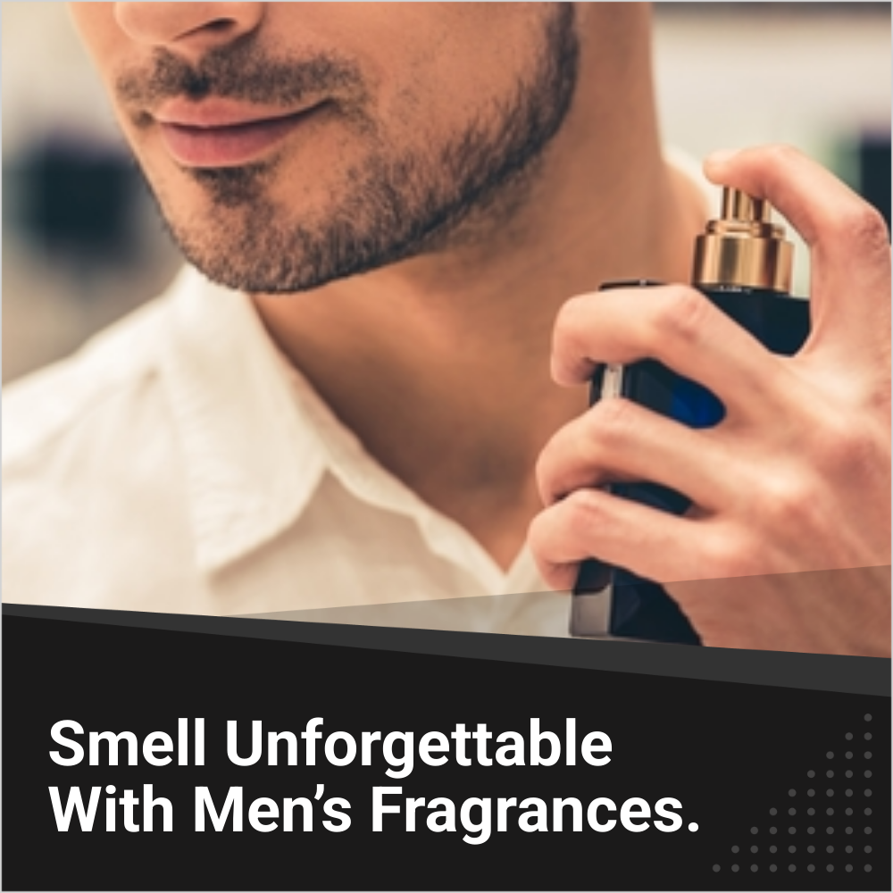 ScoutAnswers Sphere Facebook ad: Men’s Fragrance Discount Deals!