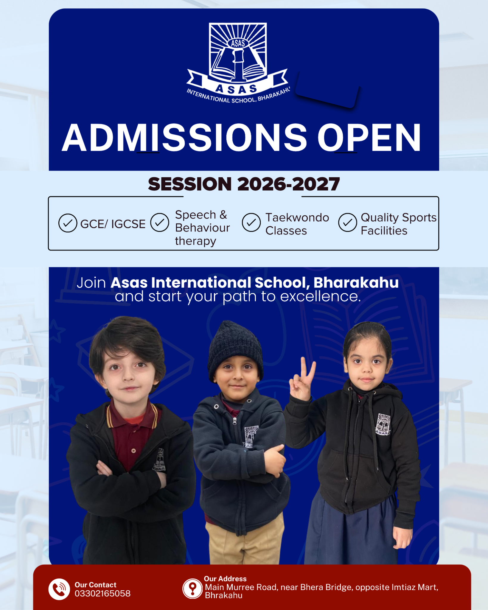 BK Asas International School Facebook ad: Limited seats, Enroll now!