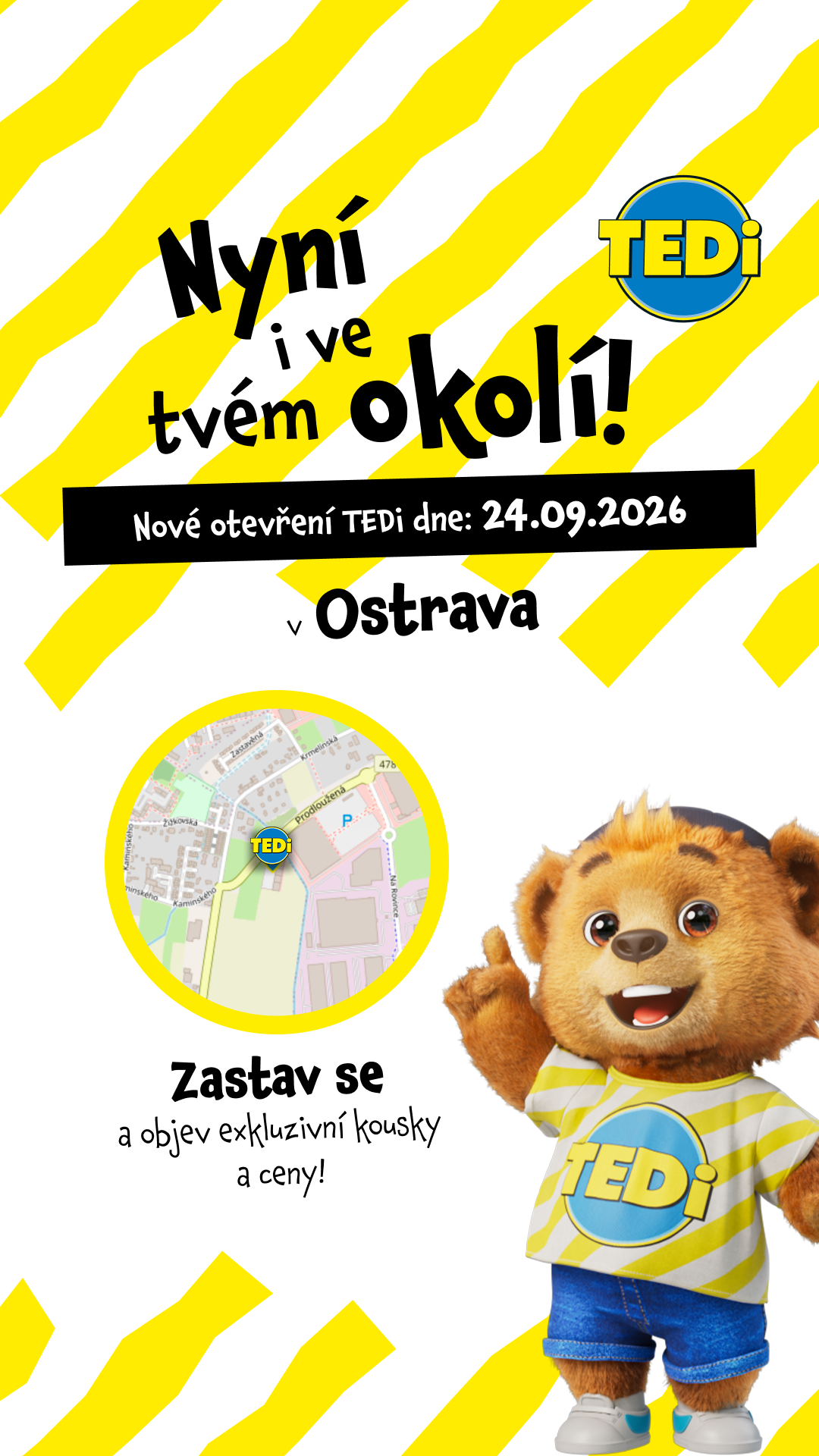 TEDi Česko Facebook ad: 724 00 Ostrava, Prodloužená