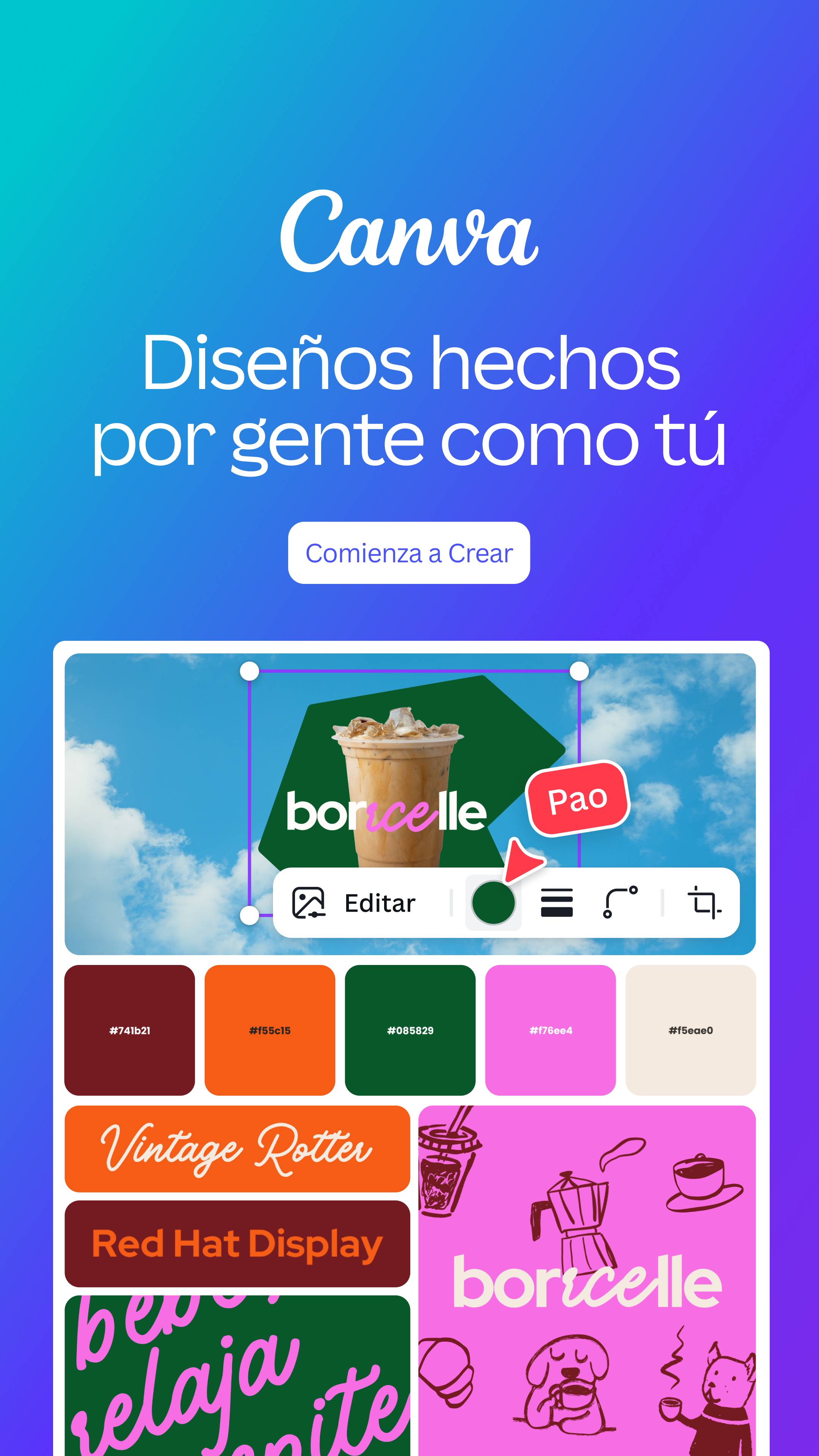 Canva Mexico Facebook ad