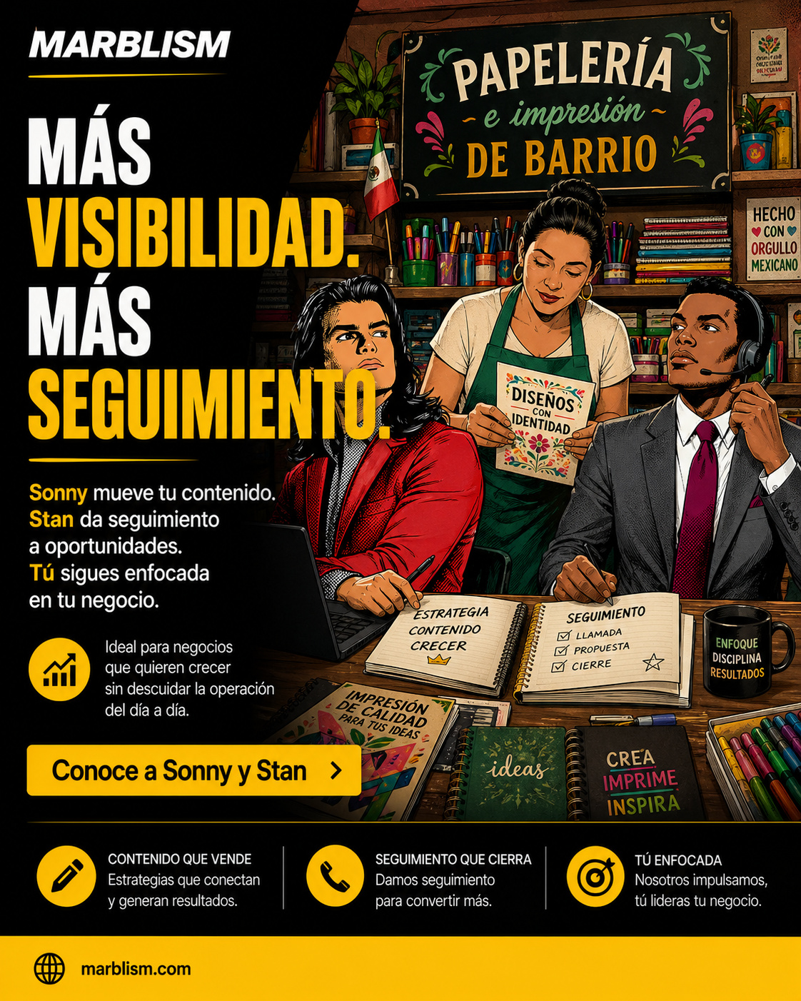 Marblism Facebook ad