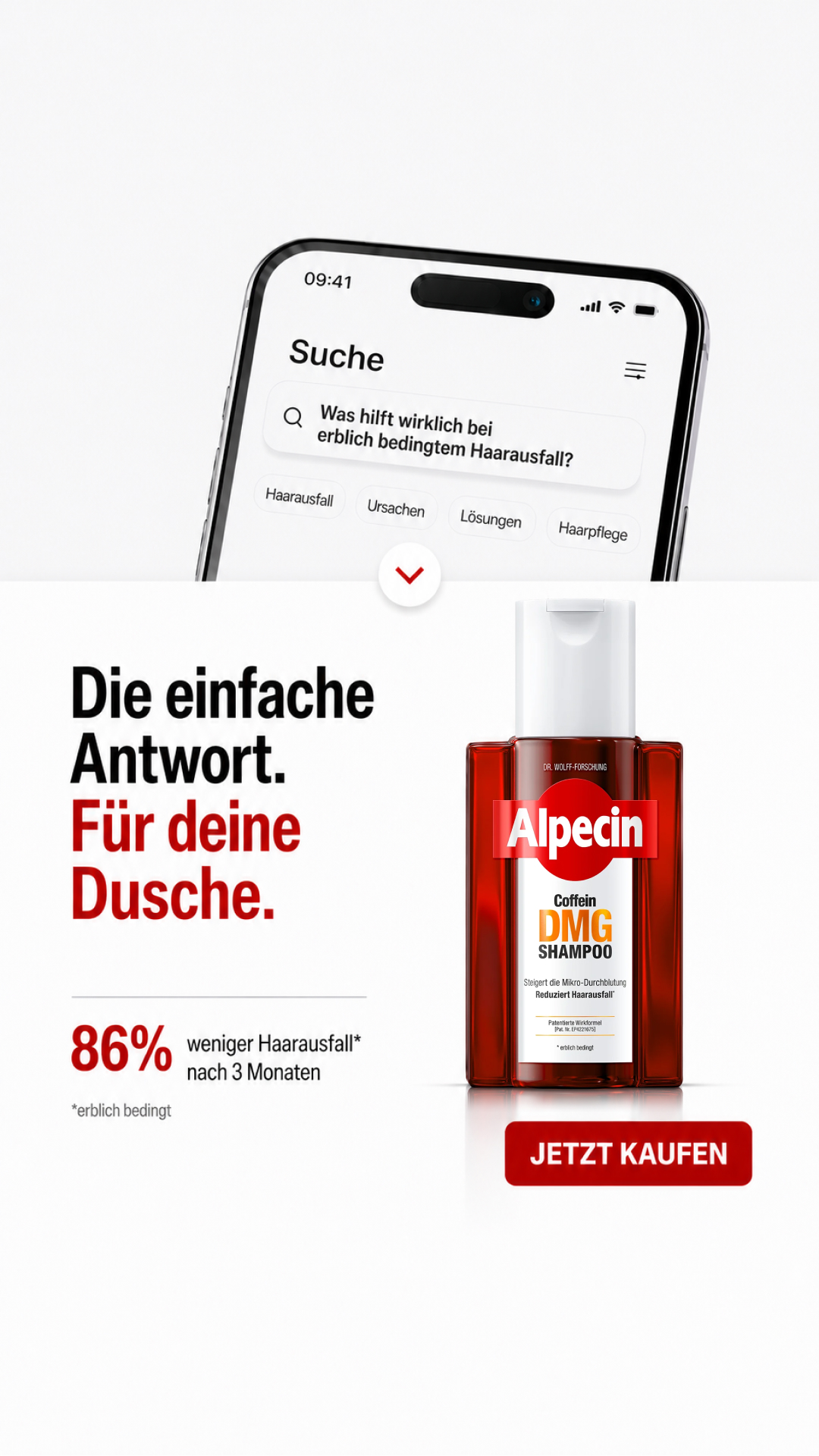 Alpecin Facebook ad