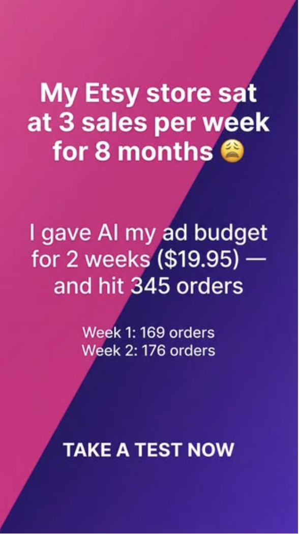 AI tools Facebook ad