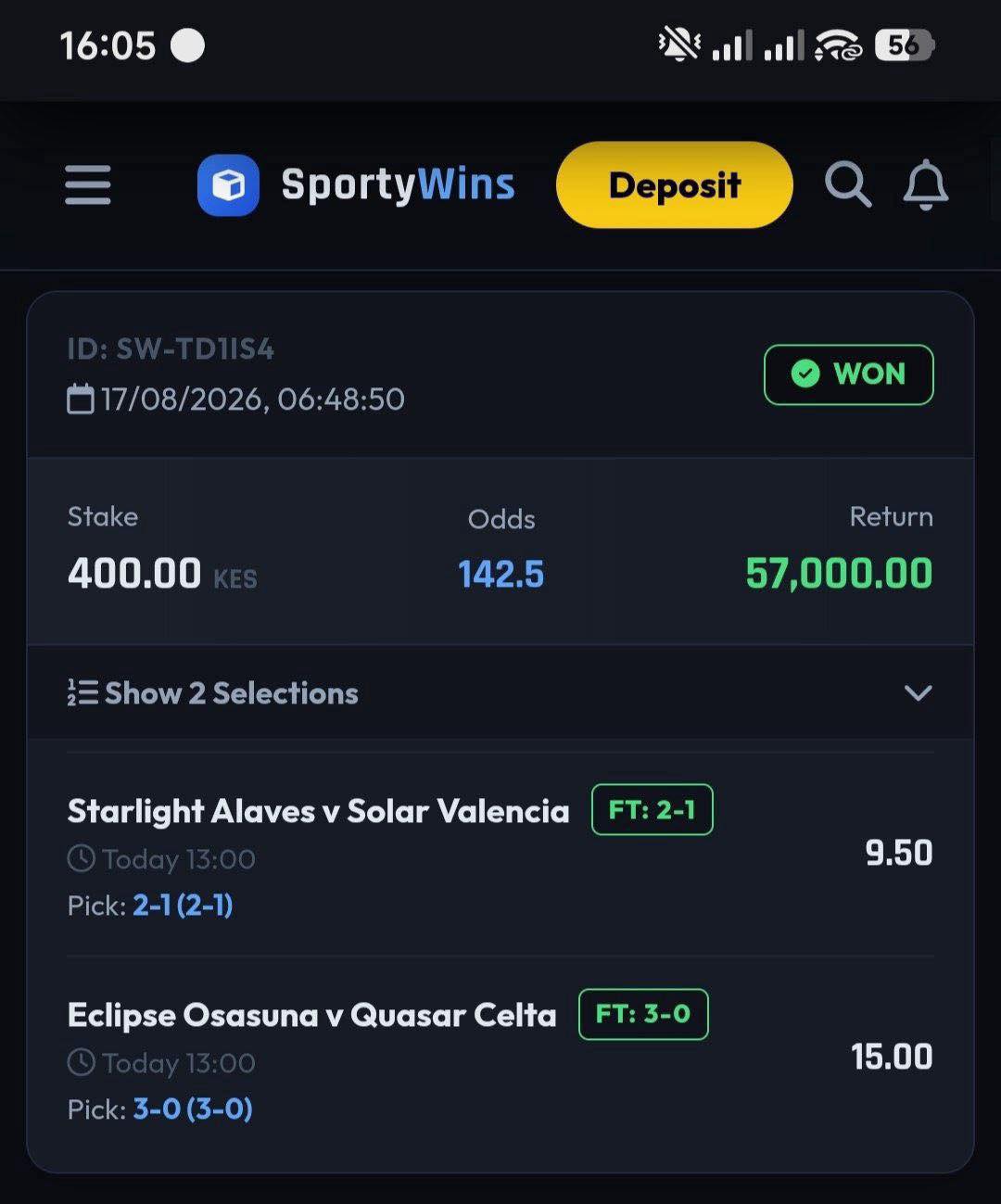 SportyWins Masters Facebook ad: Are you tired of loosing your bets?