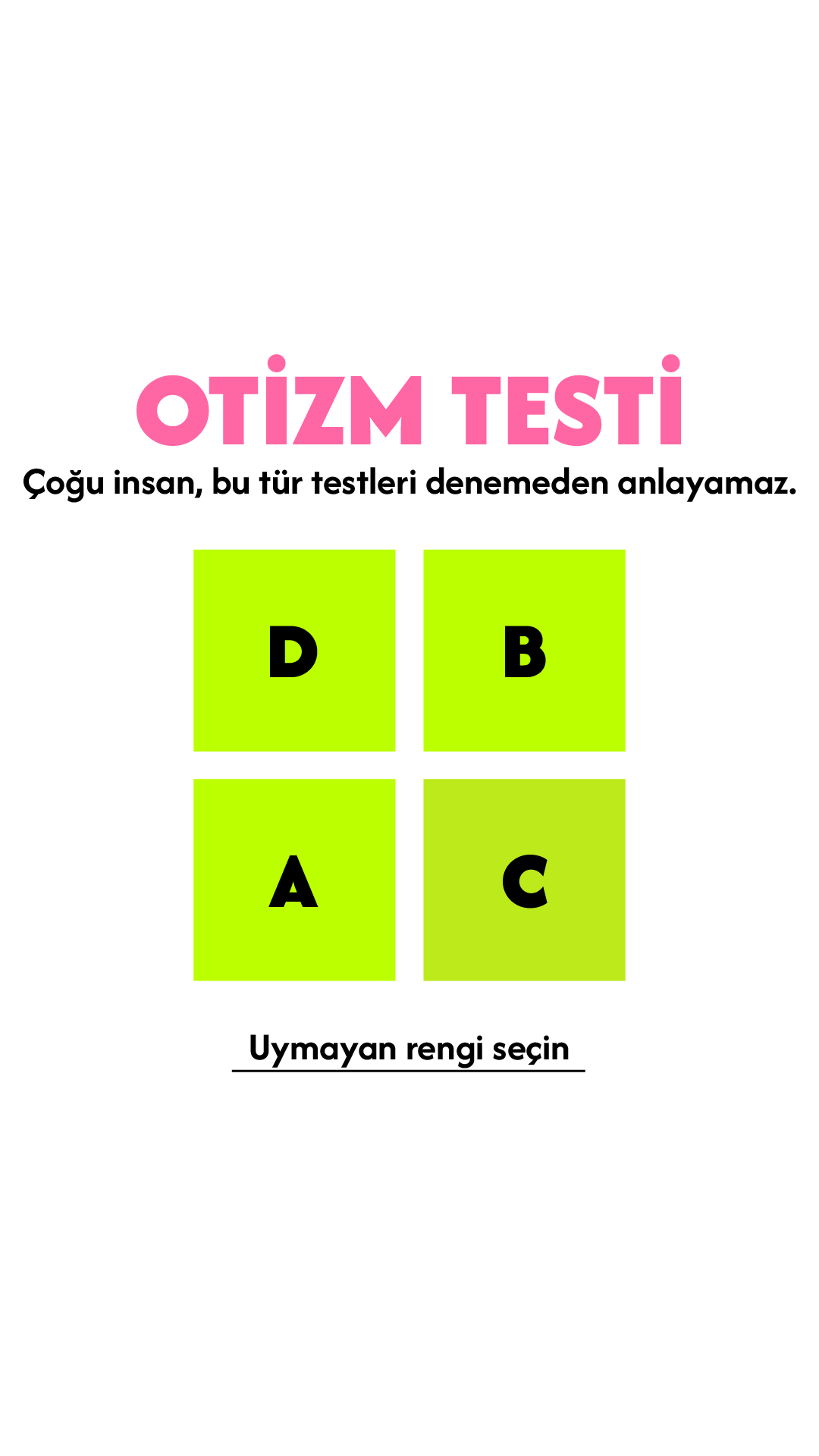 International Brain Test Facebook ad