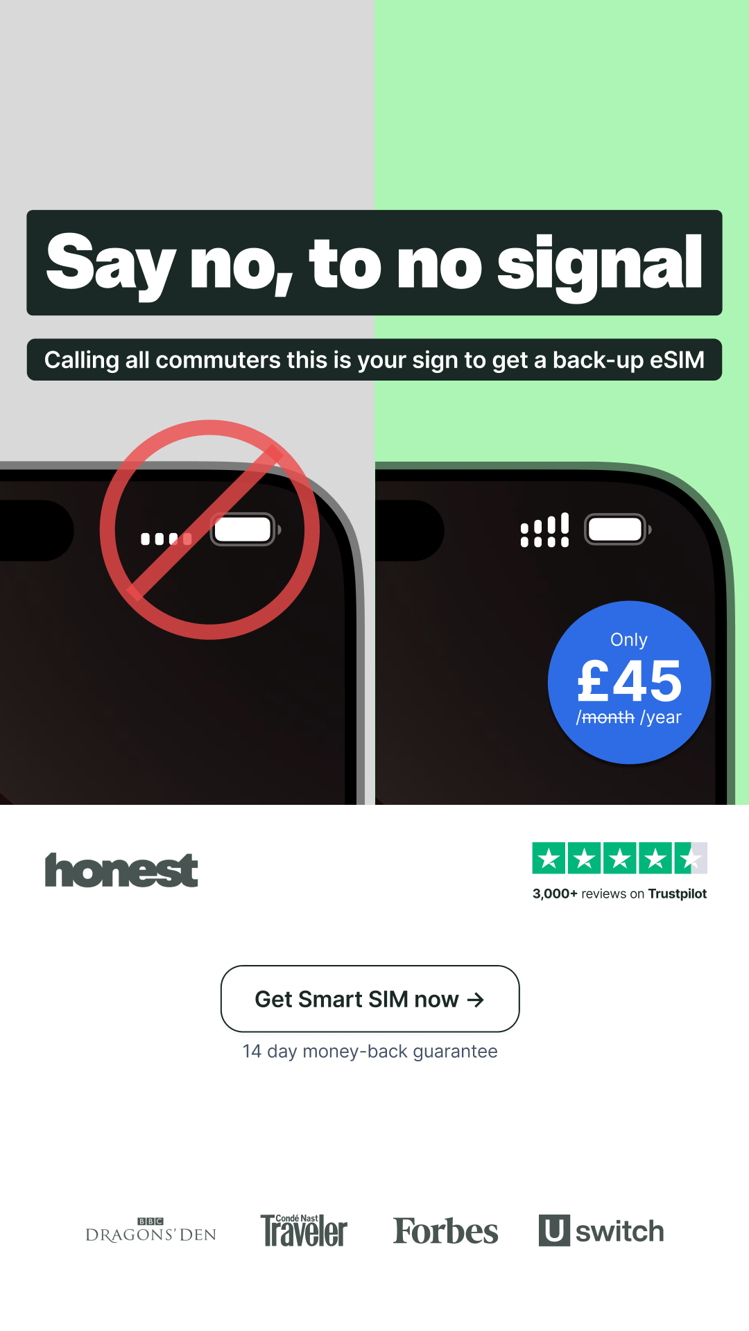Honest Mobile Facebook ad