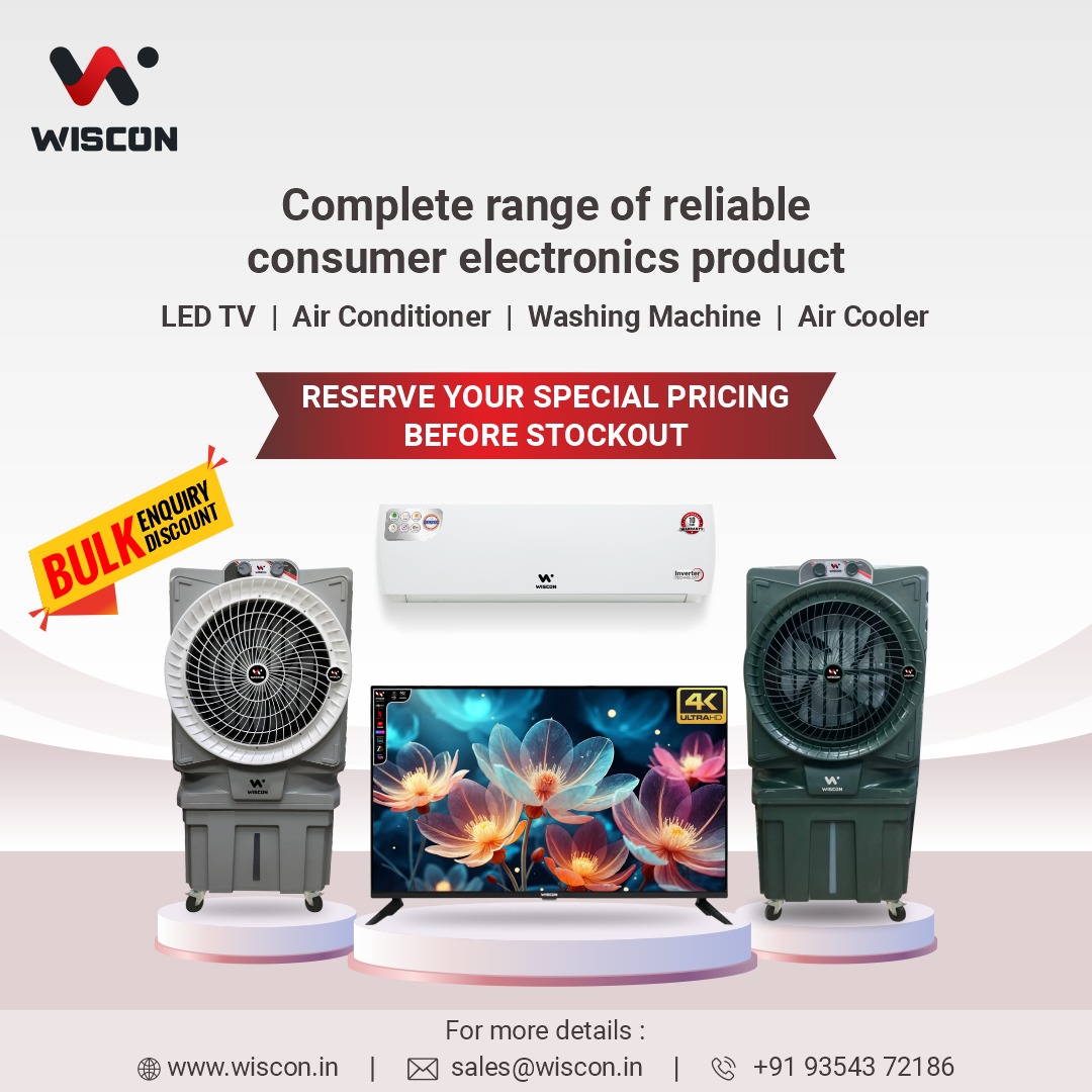 Wiscon Industries Limited Facebook ad: Tired of managing multiple vendors for electronics?