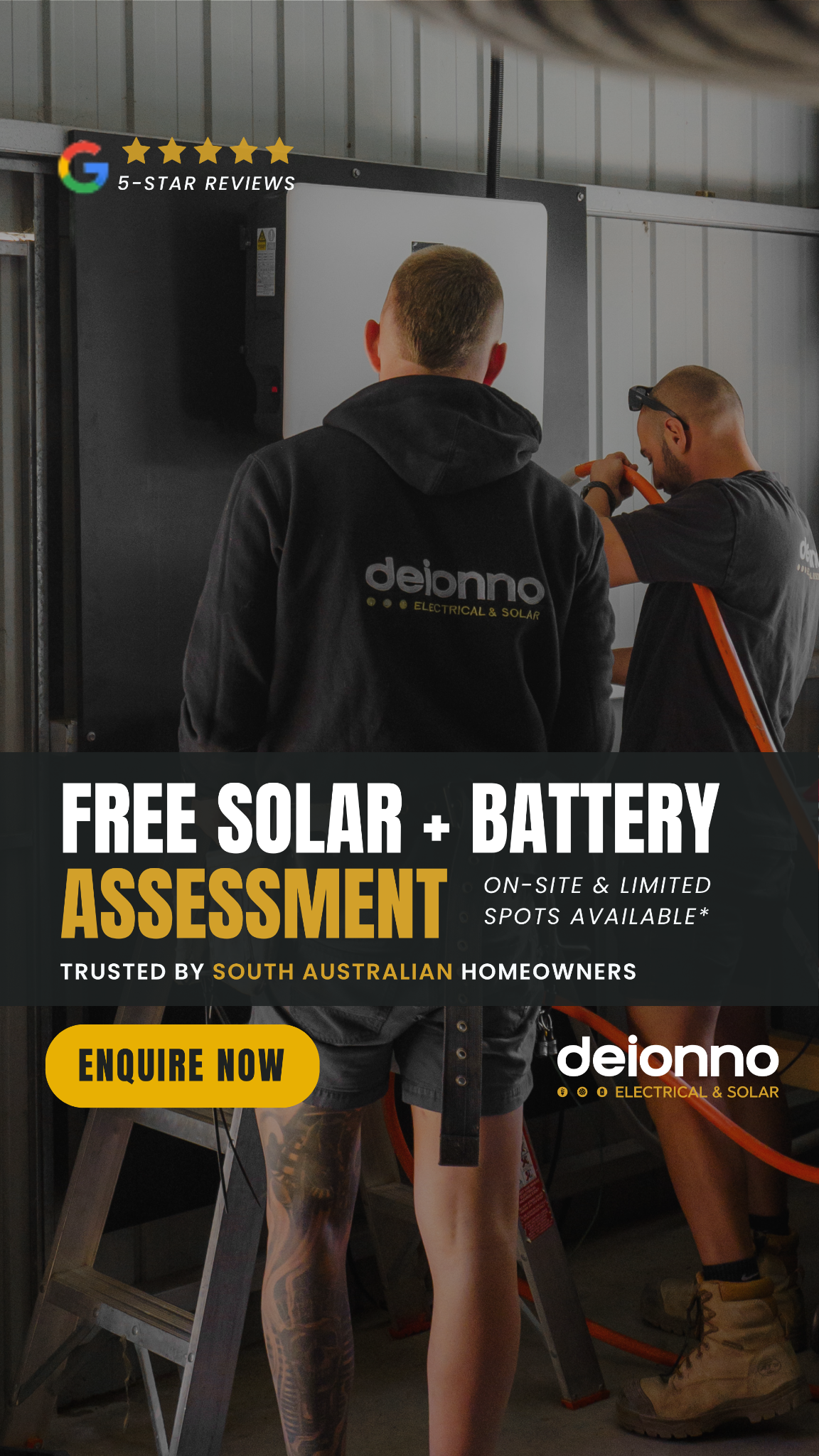 Deionno Electrical & Solar Facebook ad