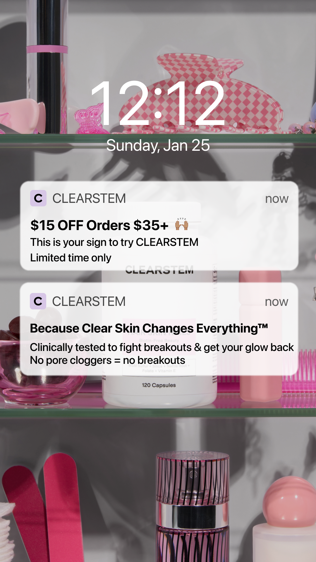 CLEARSTEM Skincare Facebook ad
