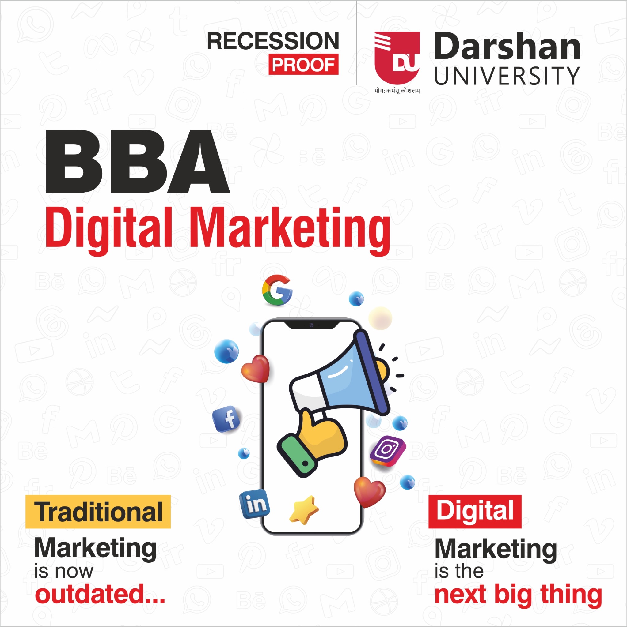 Darshan University Facebook ad from Apr 1, 2026