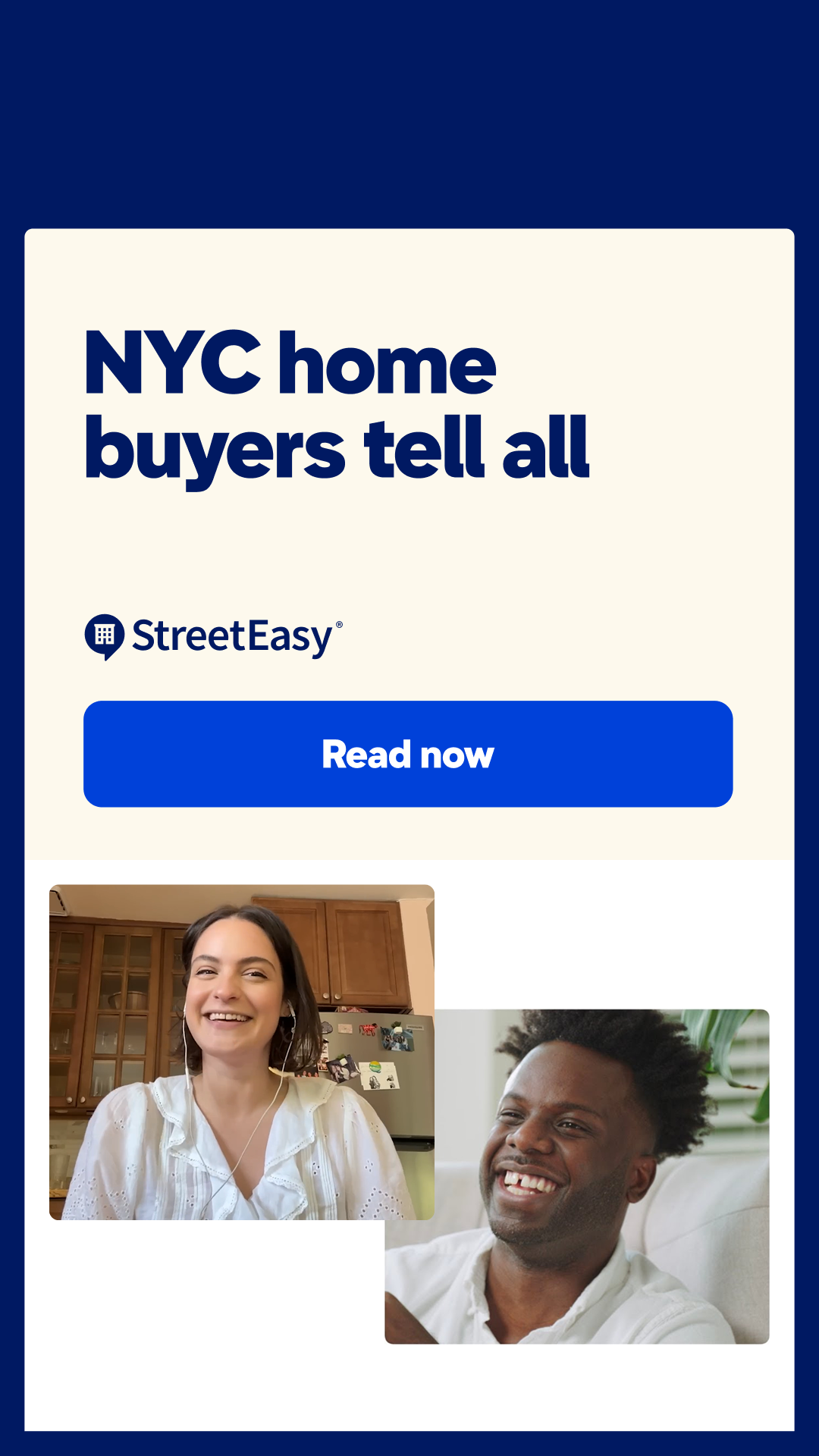 StreetEasy Facebook ad