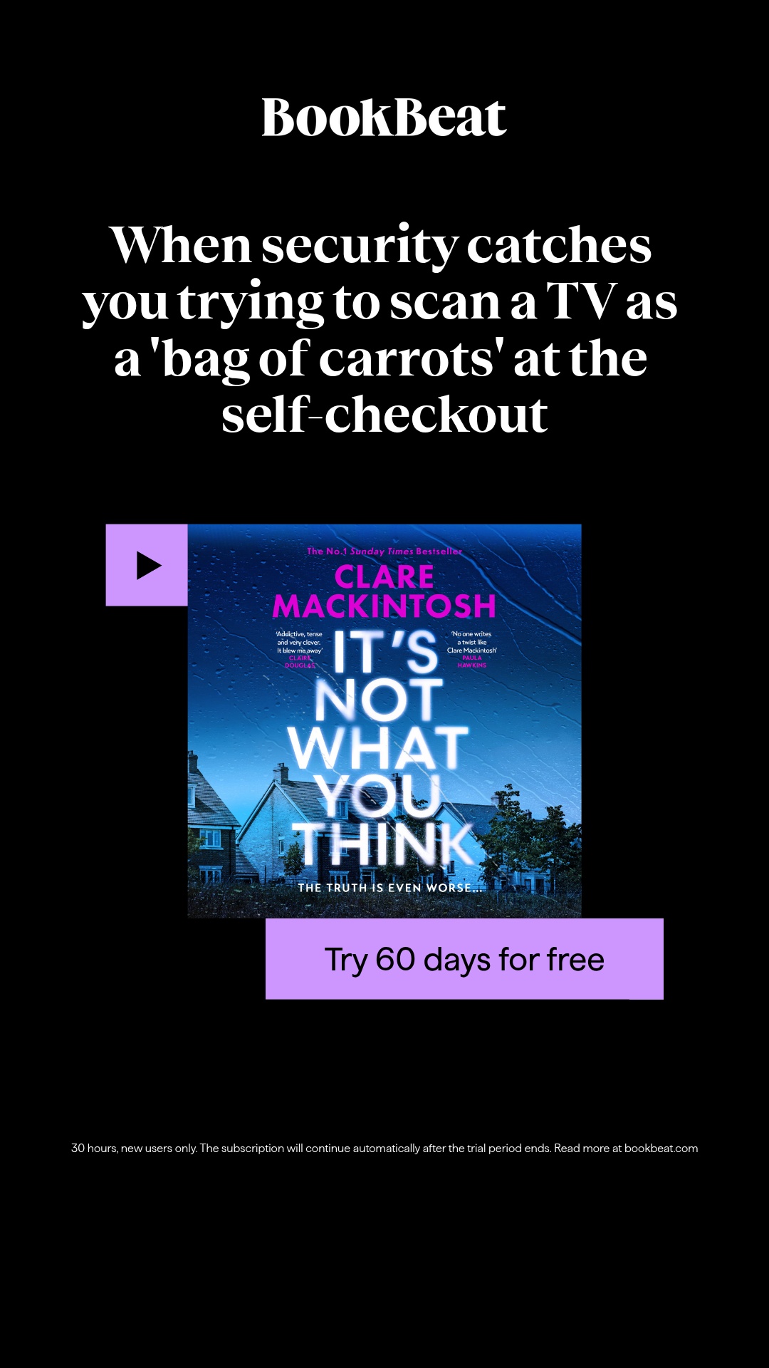 BookBeat Facebook ad from May 10, 2026