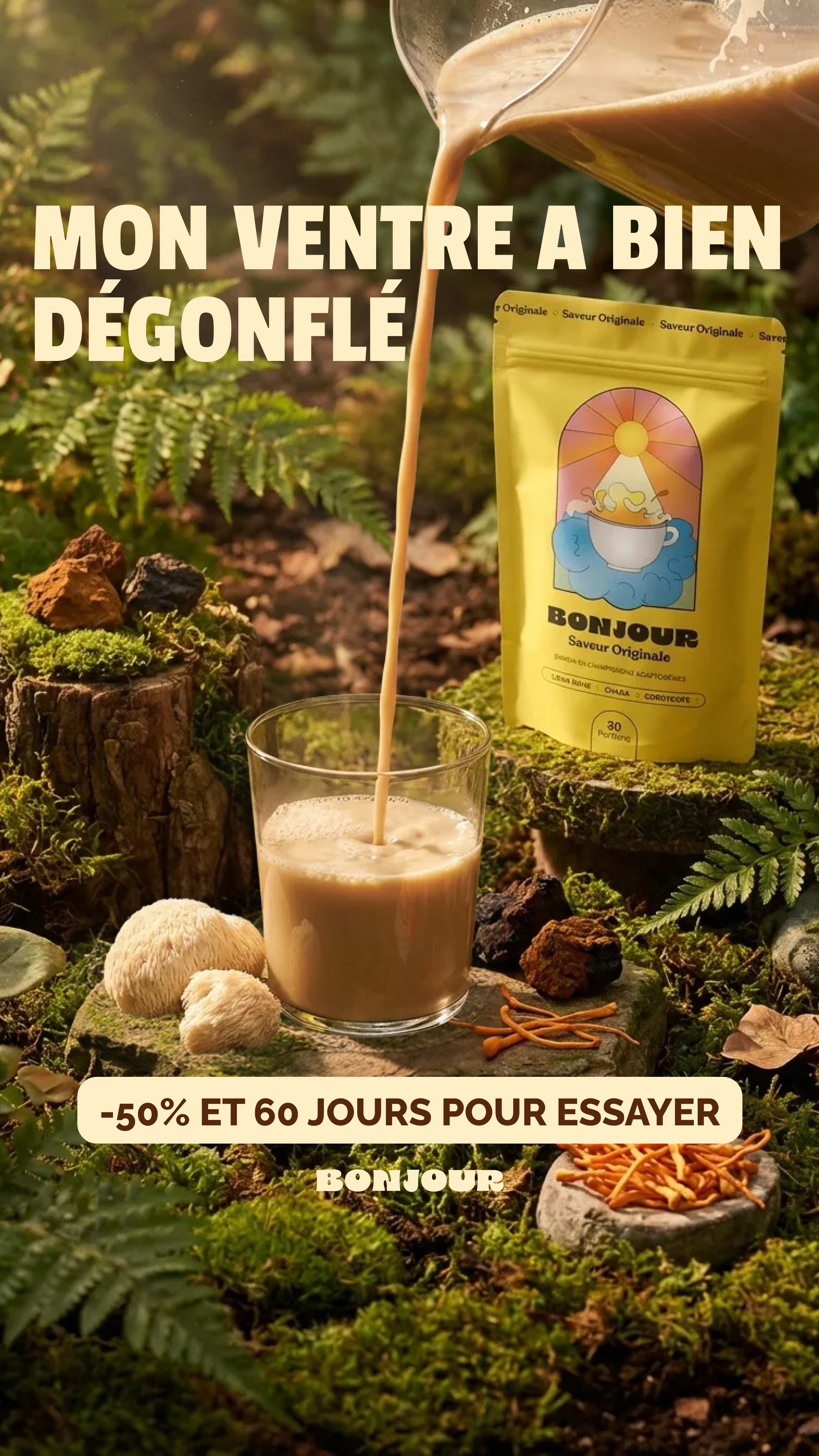 Bonjour Facebook ad