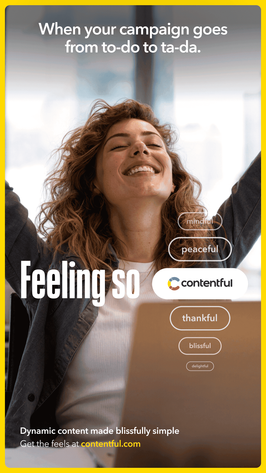 Contentful Facebook ad