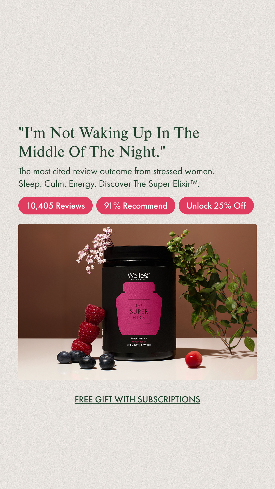 WelleCo Facebook ad