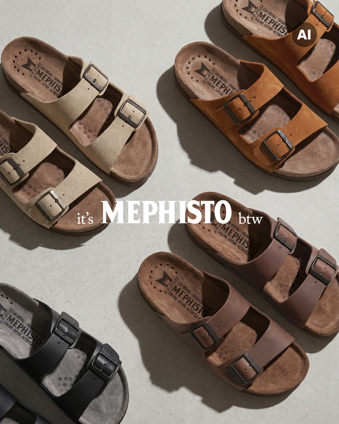 Mephisto France Facebook ad: it's MEPHISTO btw