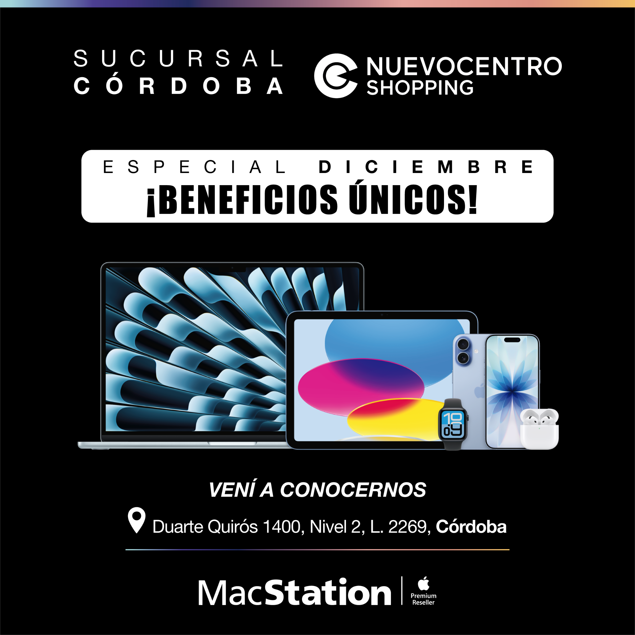 MacStation Facebook ad: ¡Visitanos ahora!