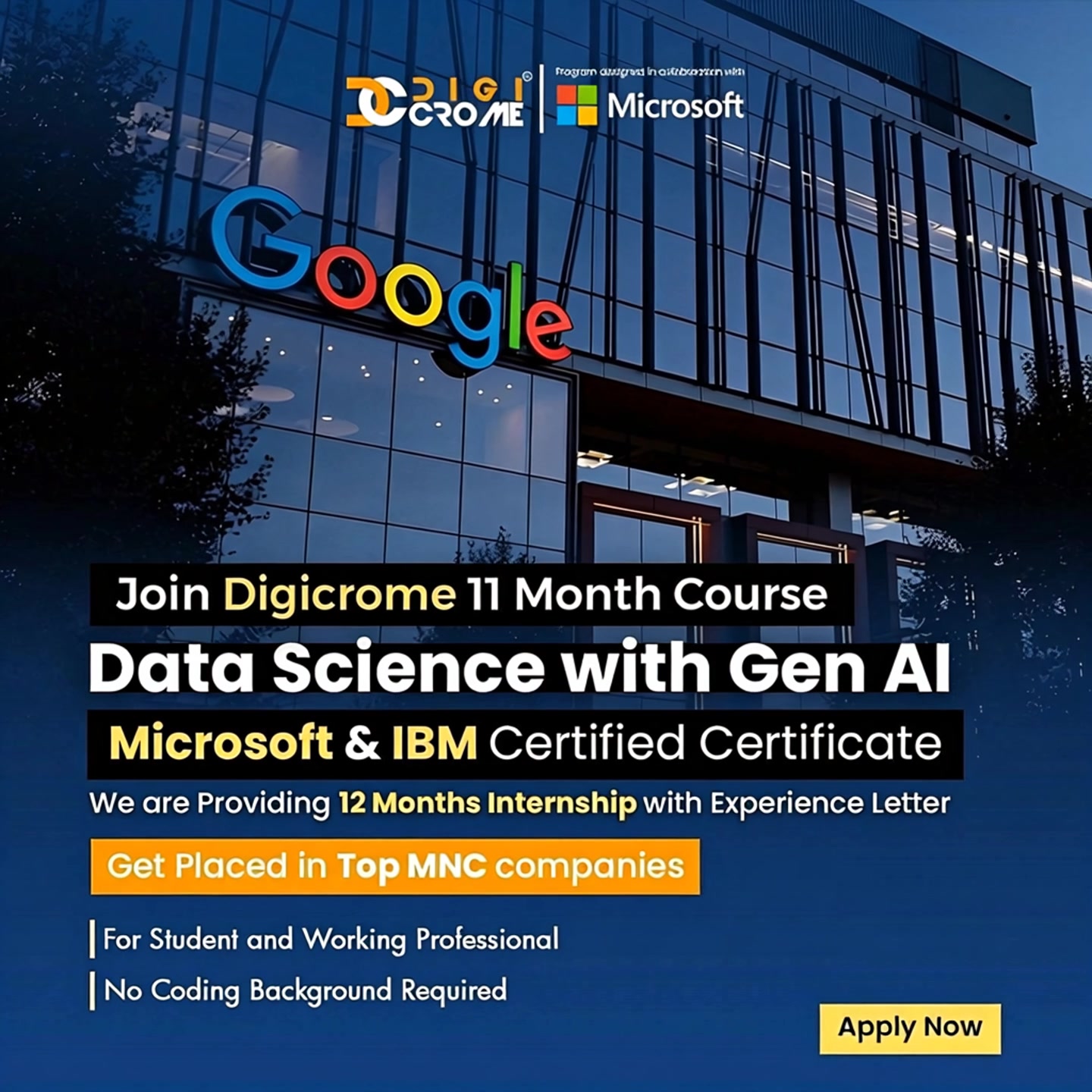 Digicrome - School of Data Science Facebook ad