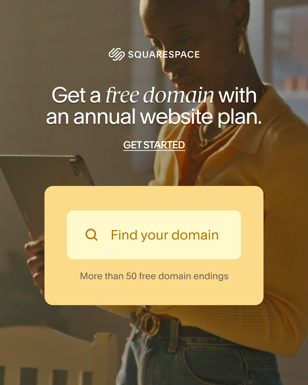 Squarespace Facebook ad