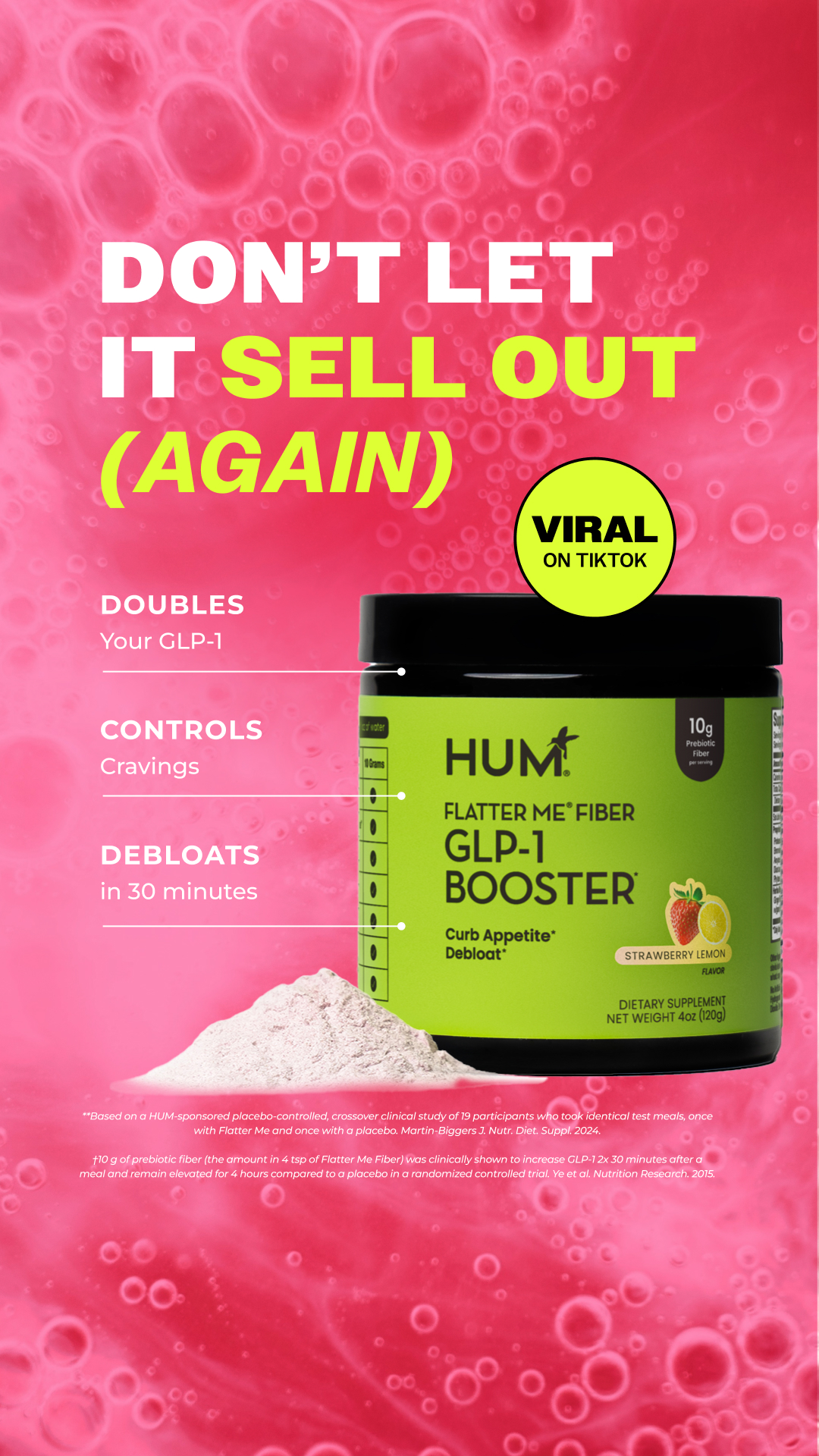 HUM Nutrition Facebook ad