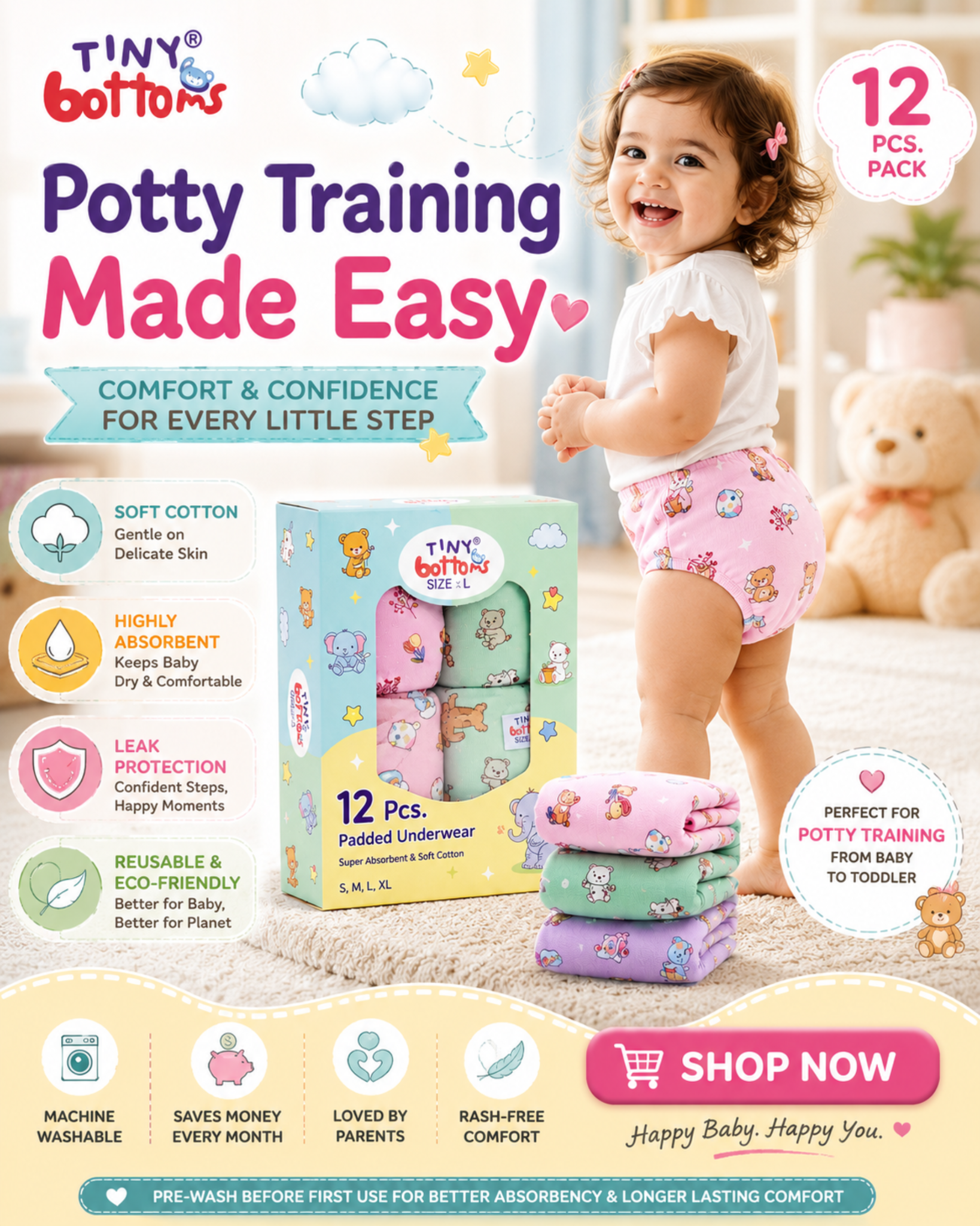 Tiny Bottoms Facebook ad