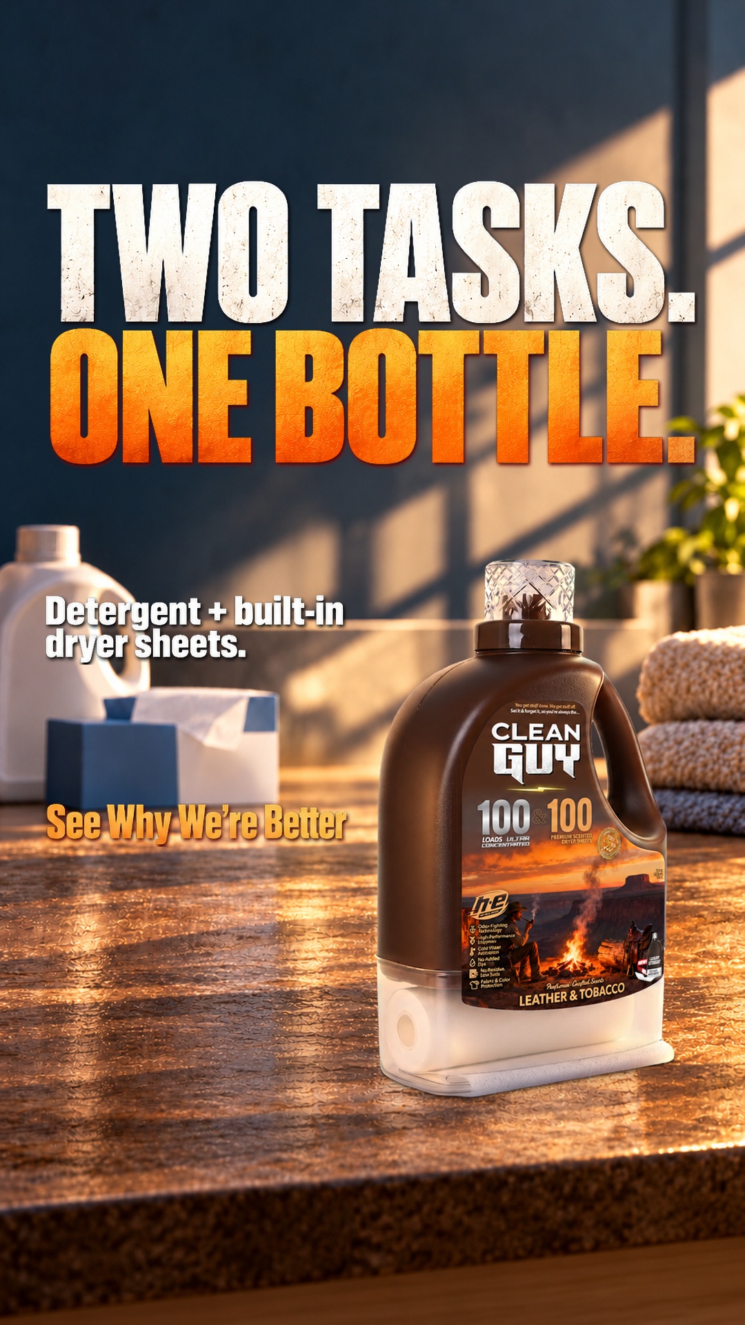 Clean Guy Facebook ad: You're a dude, not a lilac.