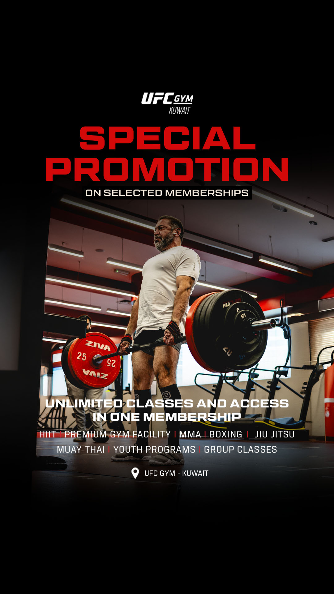 UFC GYM Kuwait Facebook ad