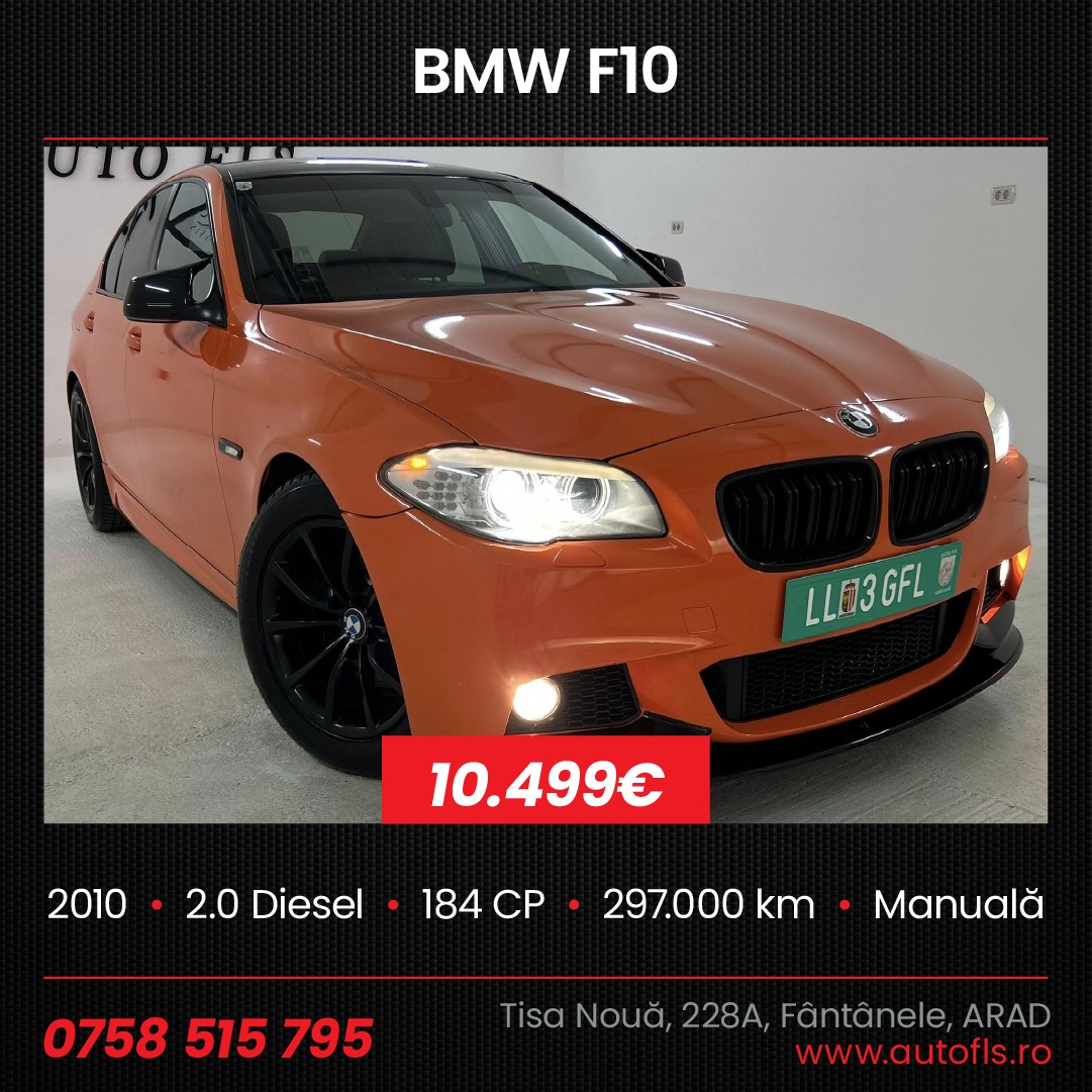 AUTO FLS Trading Facebook ad: BMW F10, 2010, Cutie de viteze manuală