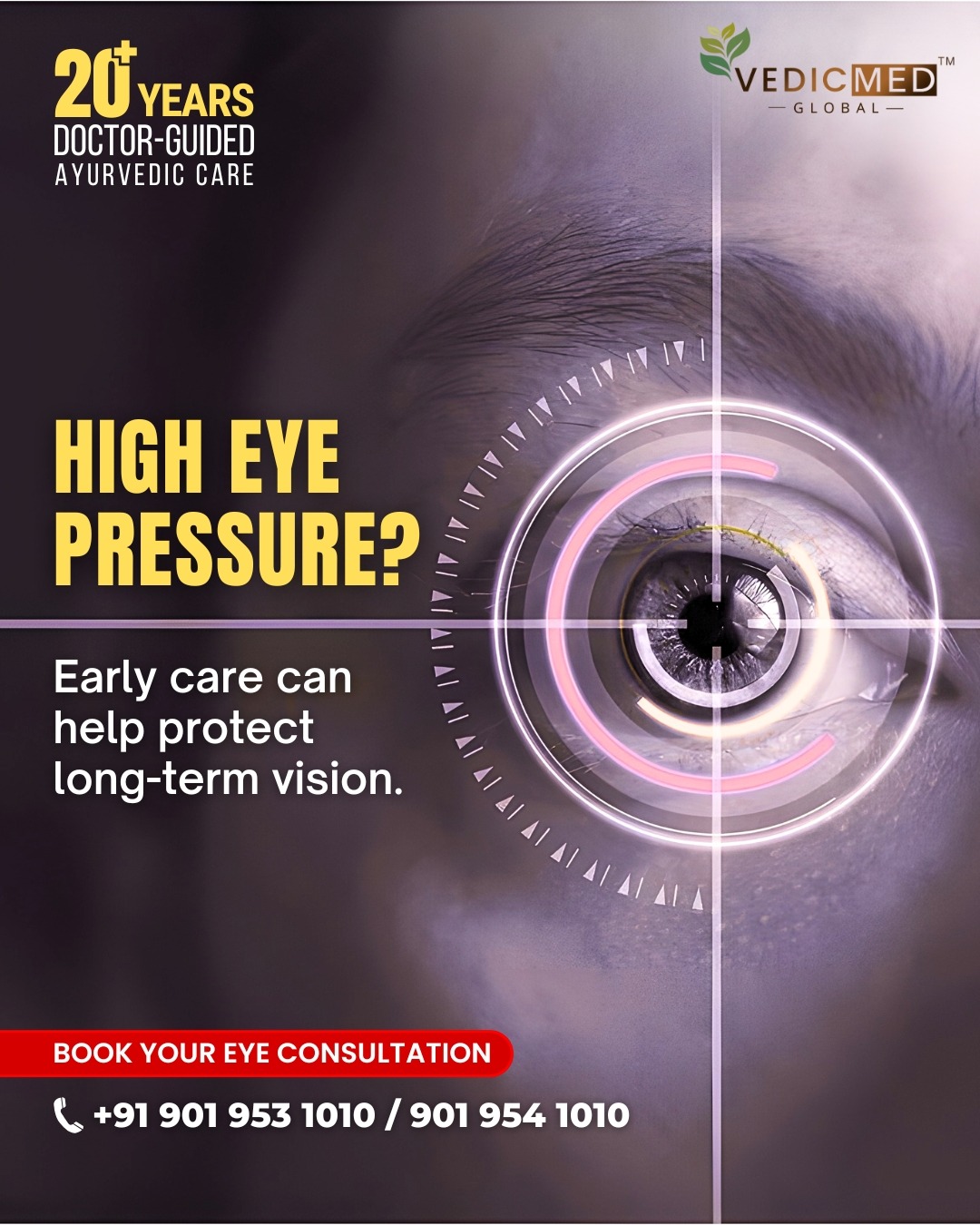 VedicMed Facebook ad: Safe & Natural Glaucoma Care