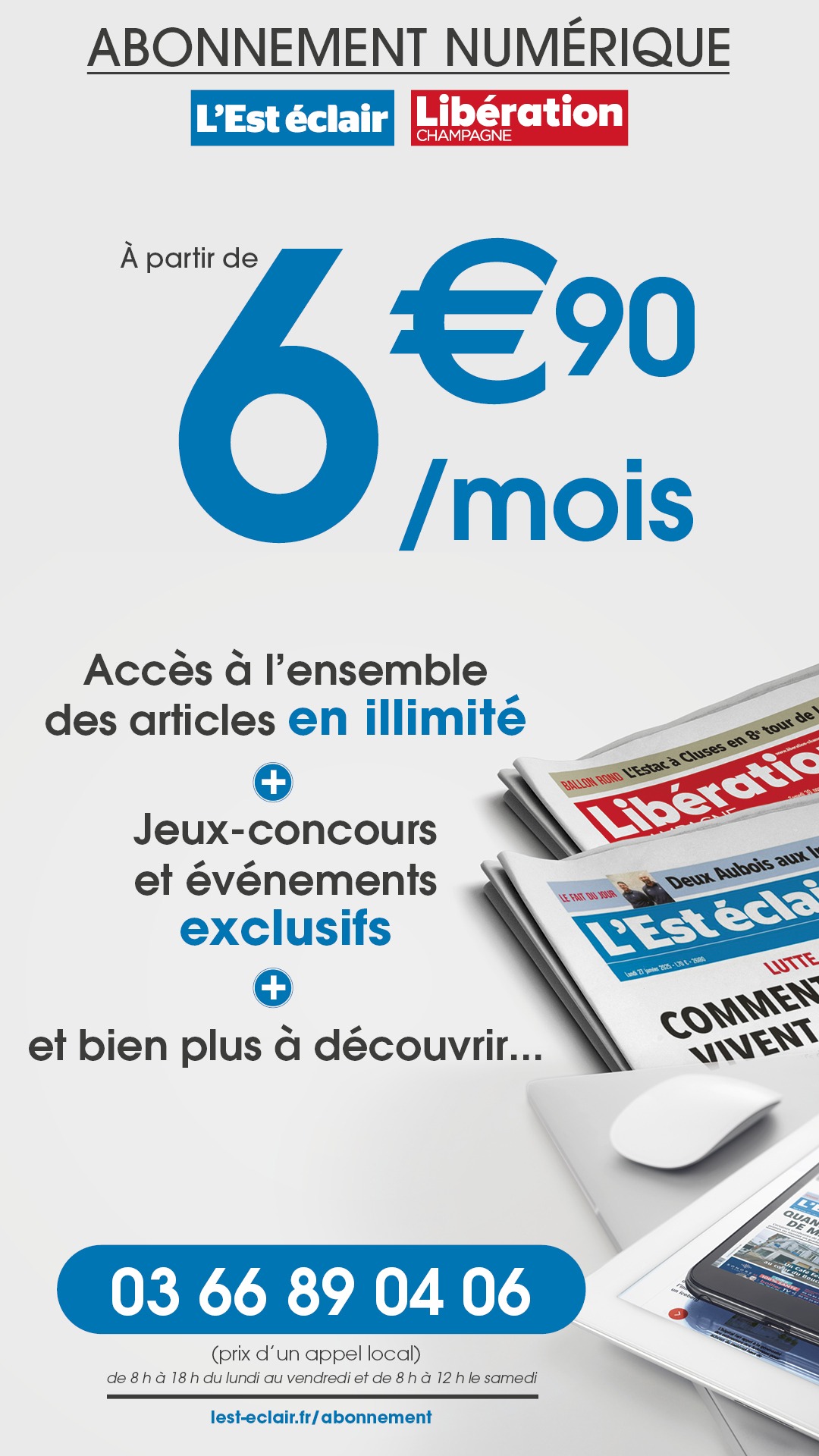 L'Est éclair Facebook ad